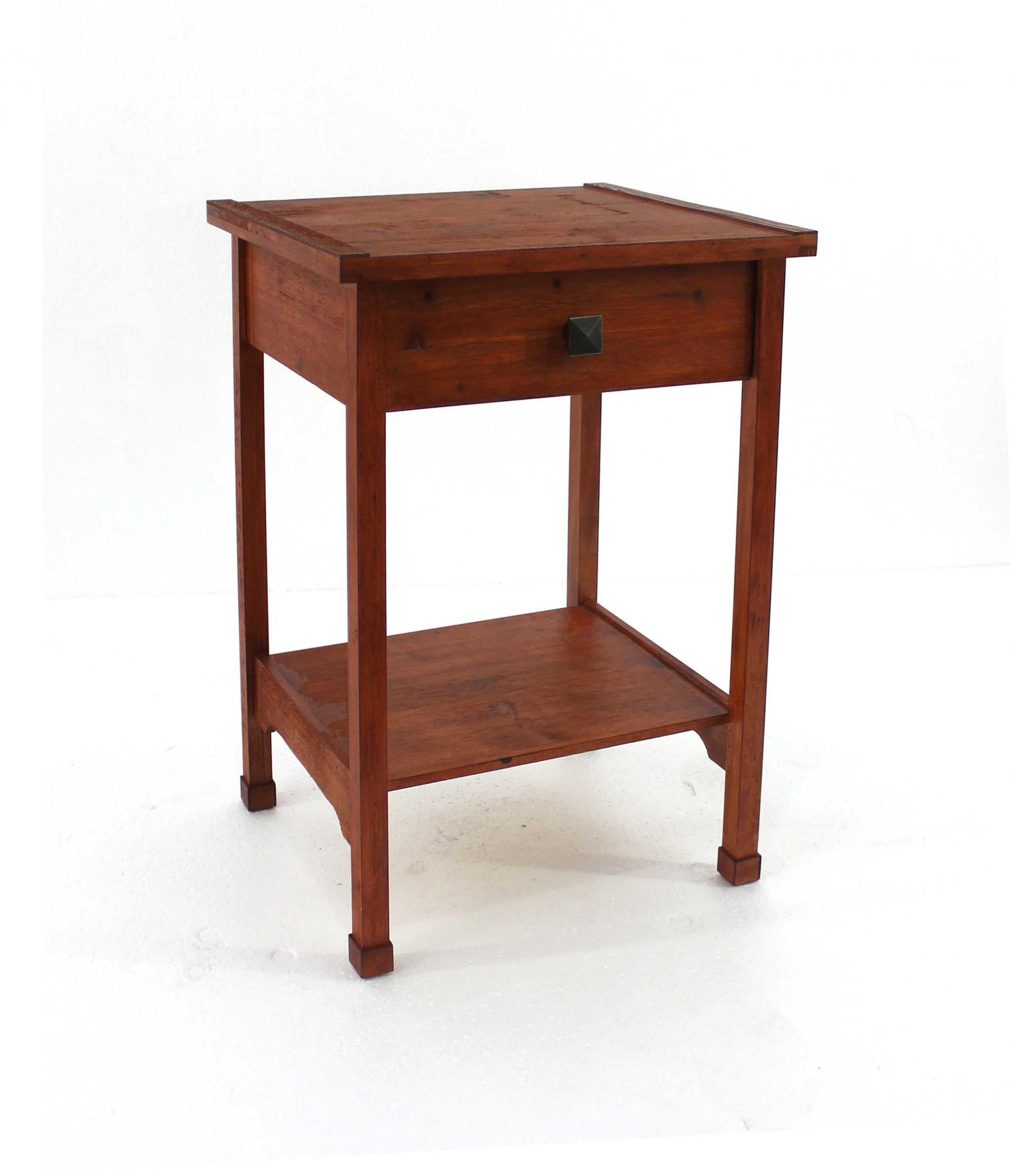 15 x 18 x 24 Cherry 1 Drawer  Rustic Wooden - Accent Table