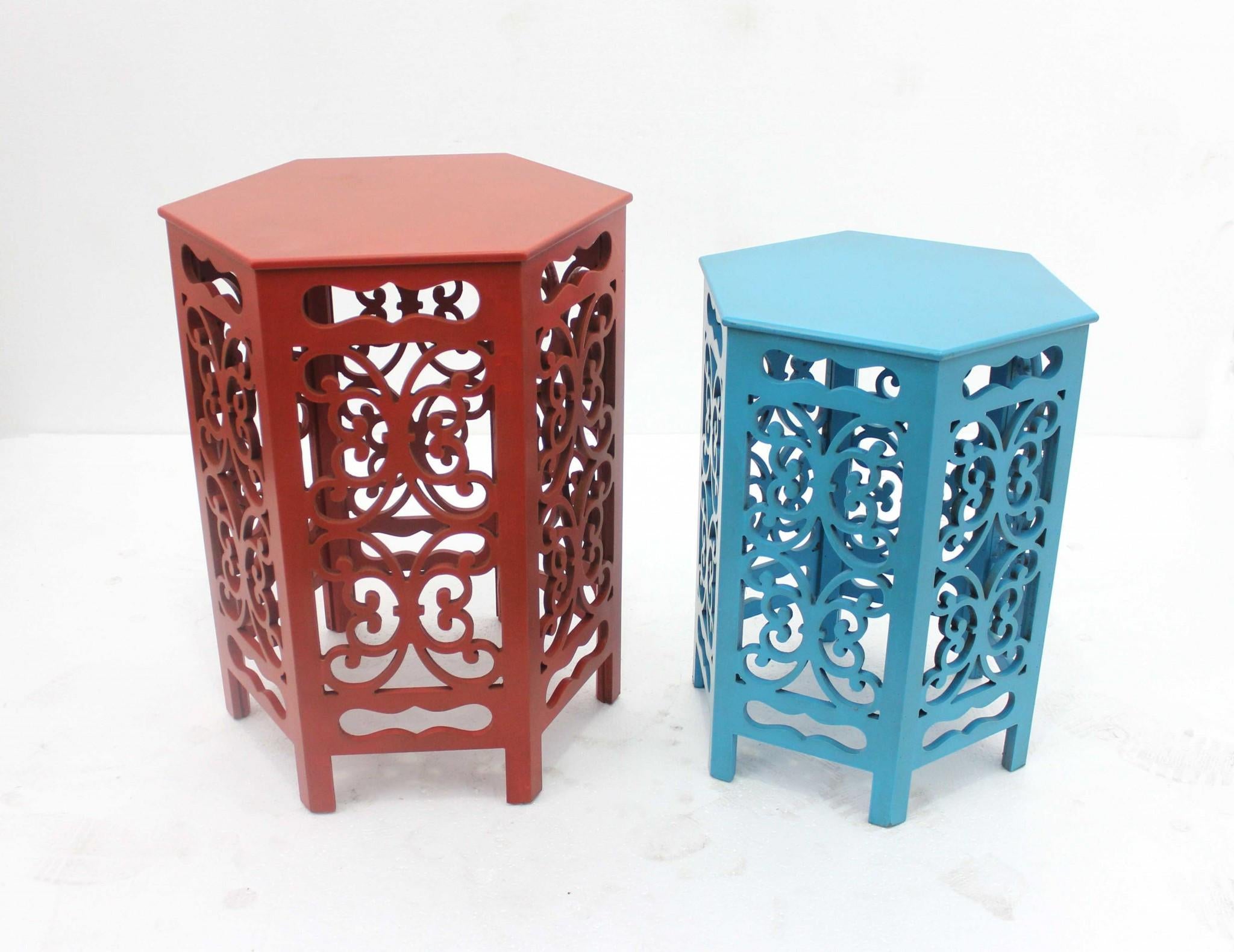 Multi-Color Traditional Style Tea Table Set