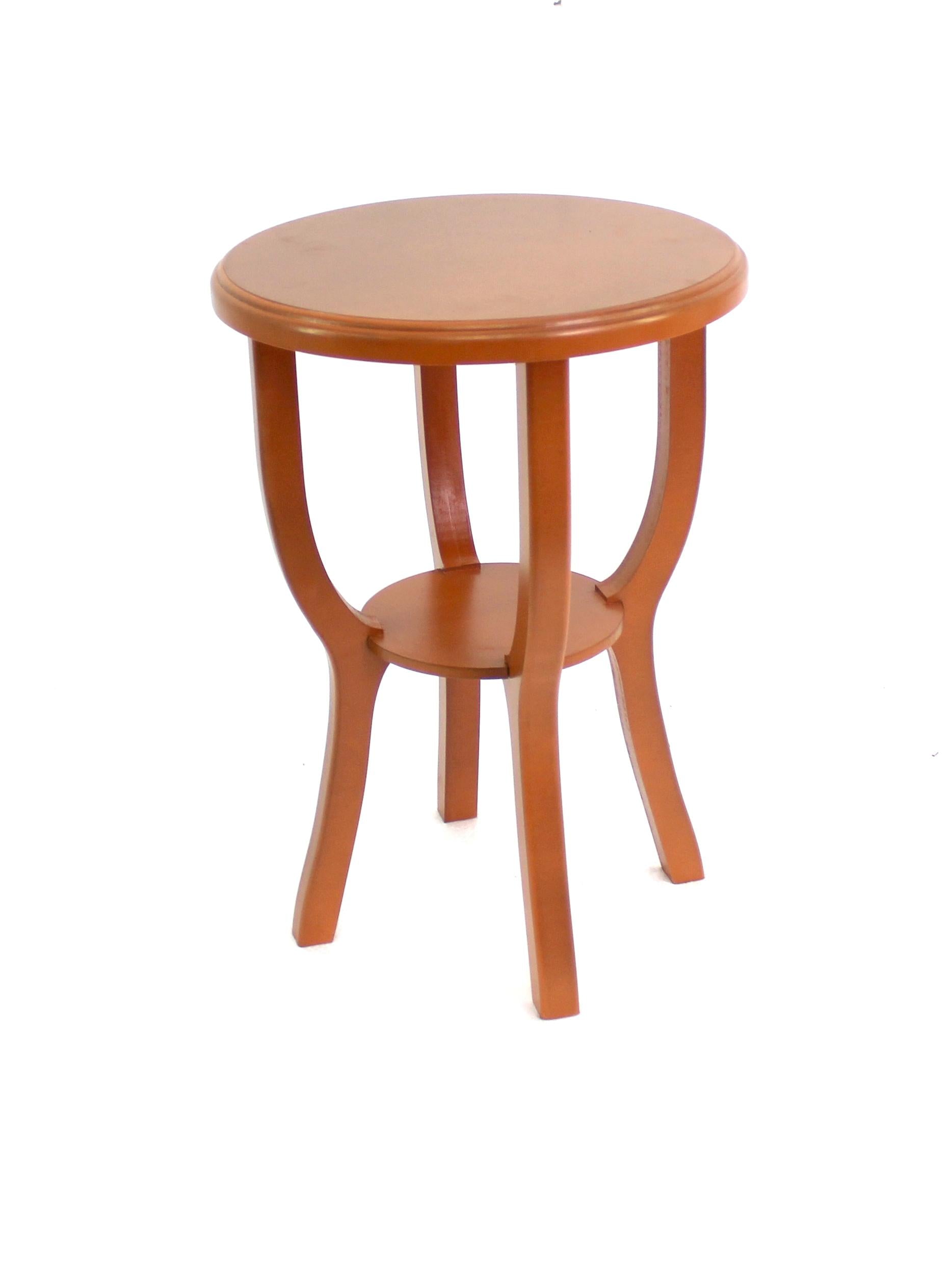 24 X 18 X 18 Bright Orange Country Cottage Style Wooden Stool Default Title