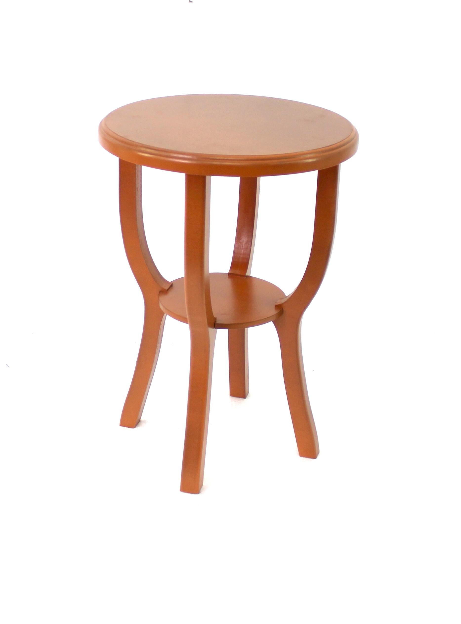 24 X 18 X 18 Bright Orange Country Cottage Style Wooden Stool Default Title