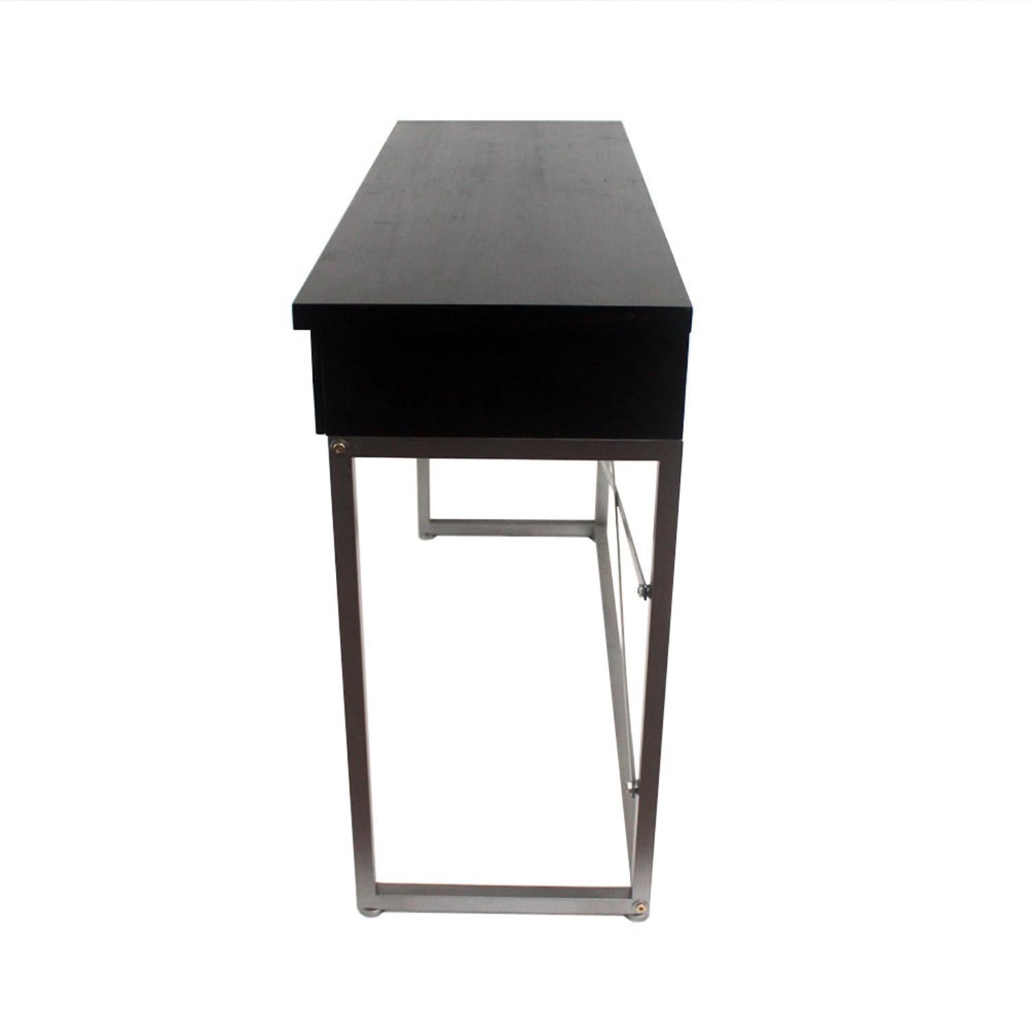 16 x 45 x 32 Charcoal 3 Drawer  Console Table