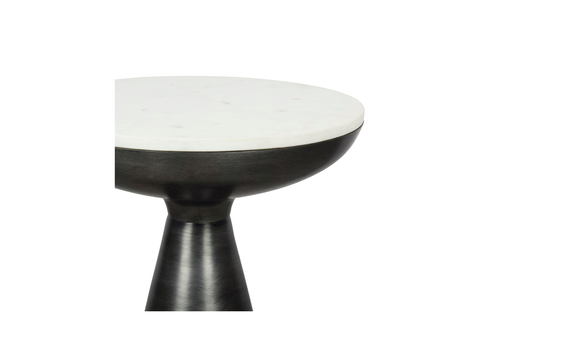 Font Side Table - White Marble