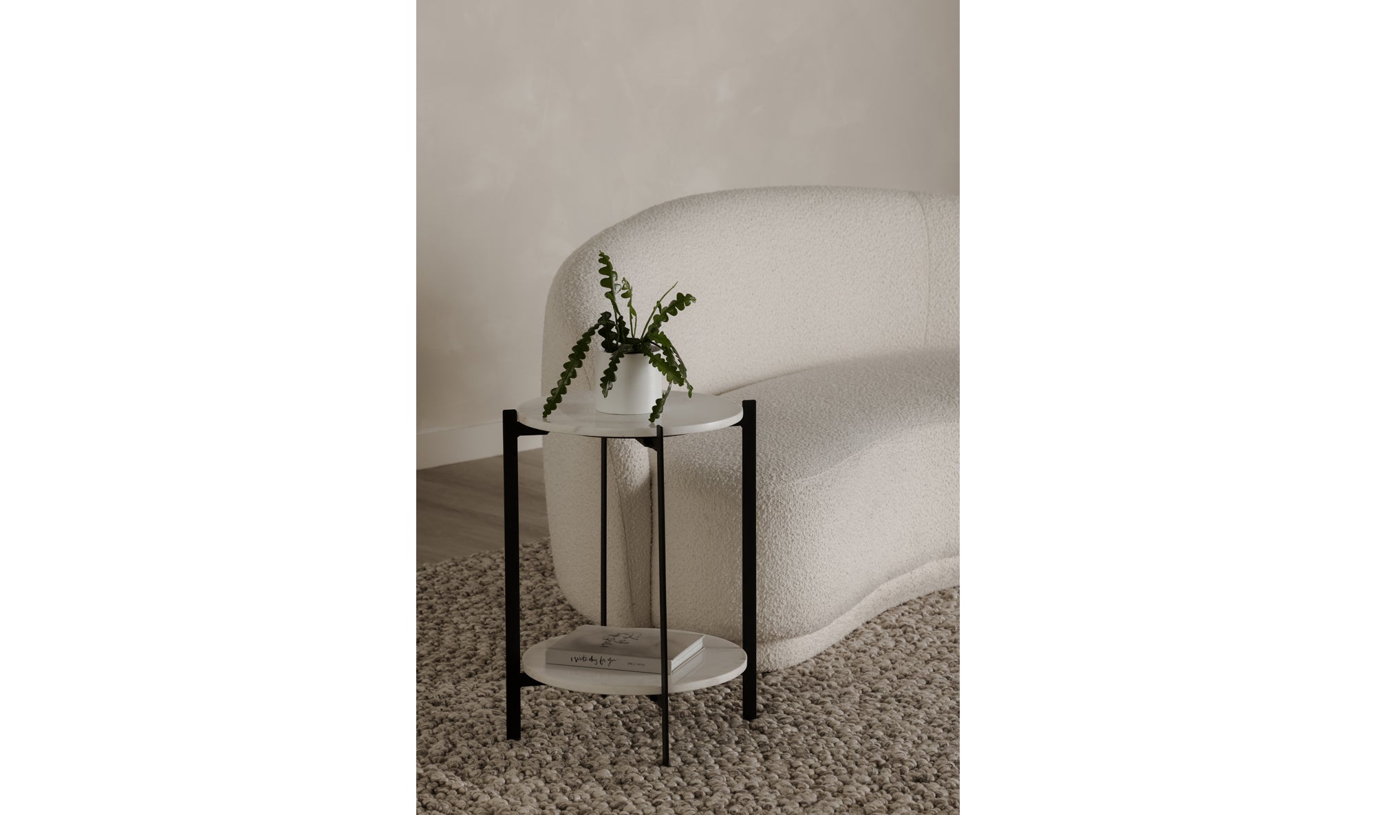 Melanie Accent Table - White