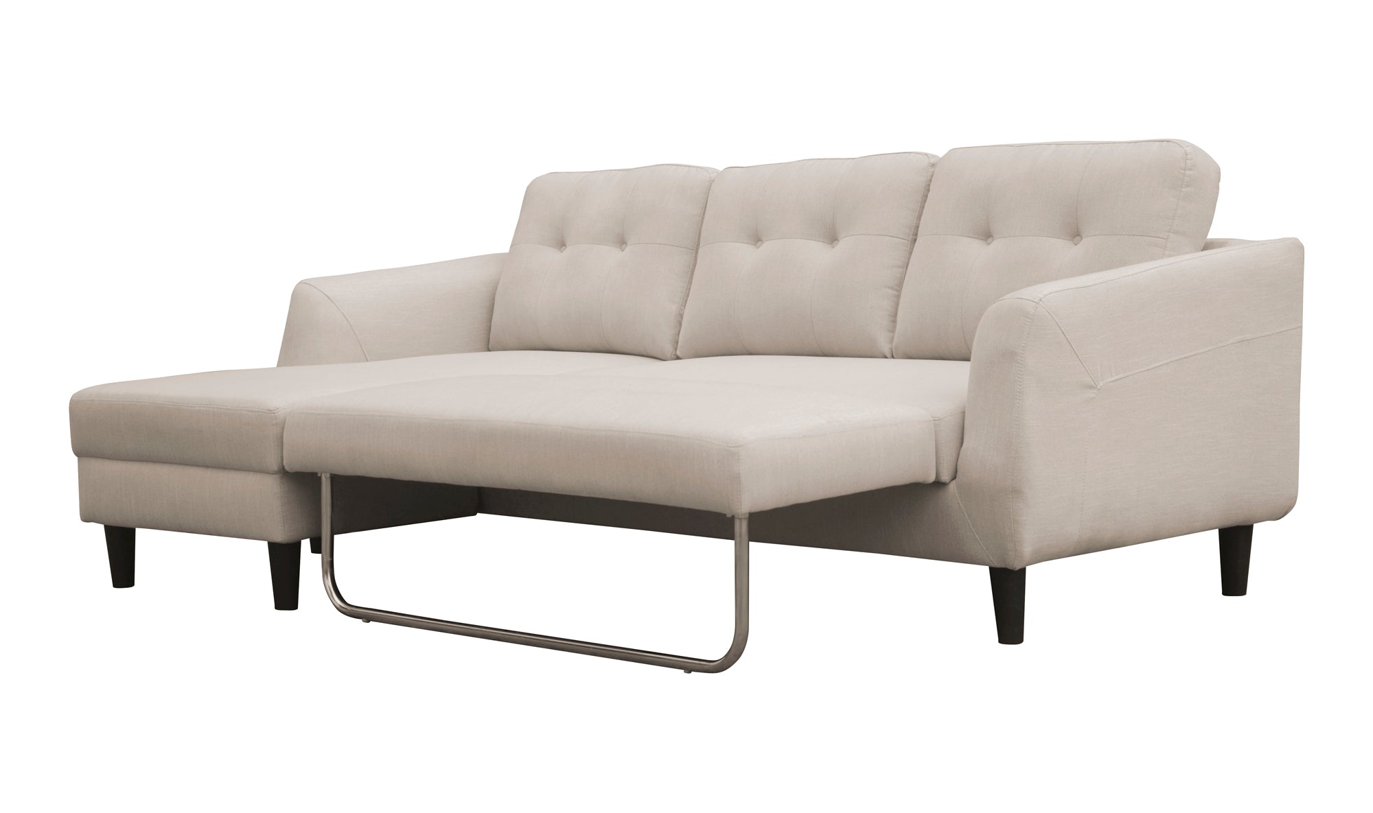 Belagio Left Facing Sofa Bed With Chaise - Beige