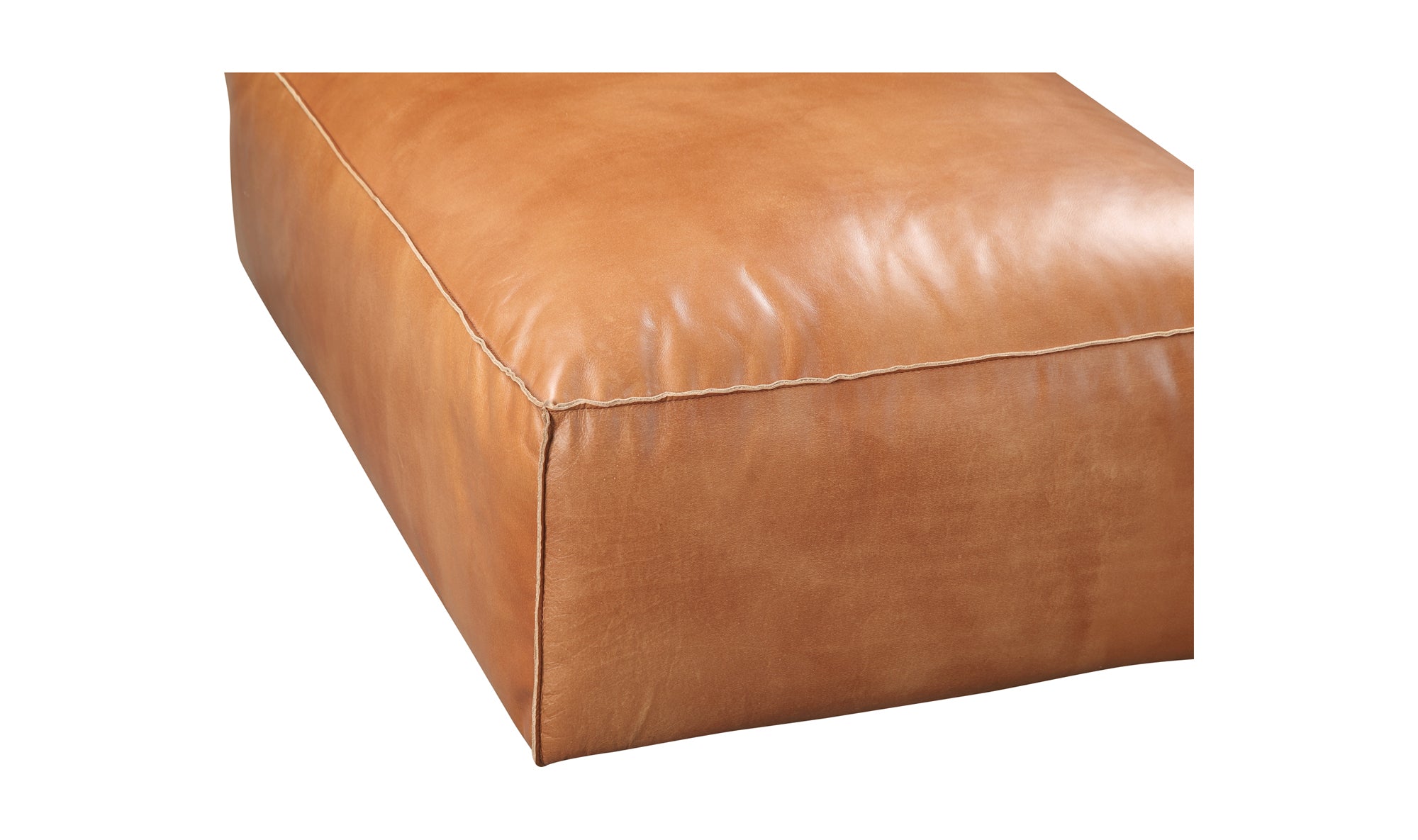 Luxe Ottoman - Tan