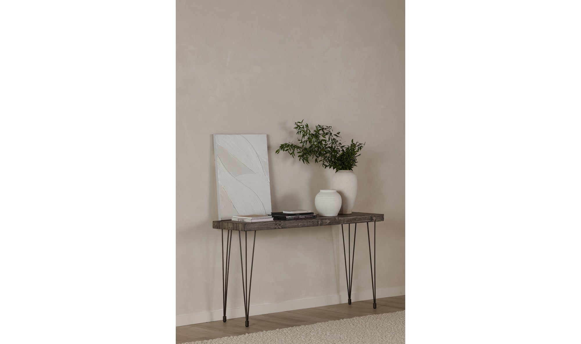 Boneta Console Table - Light Grey