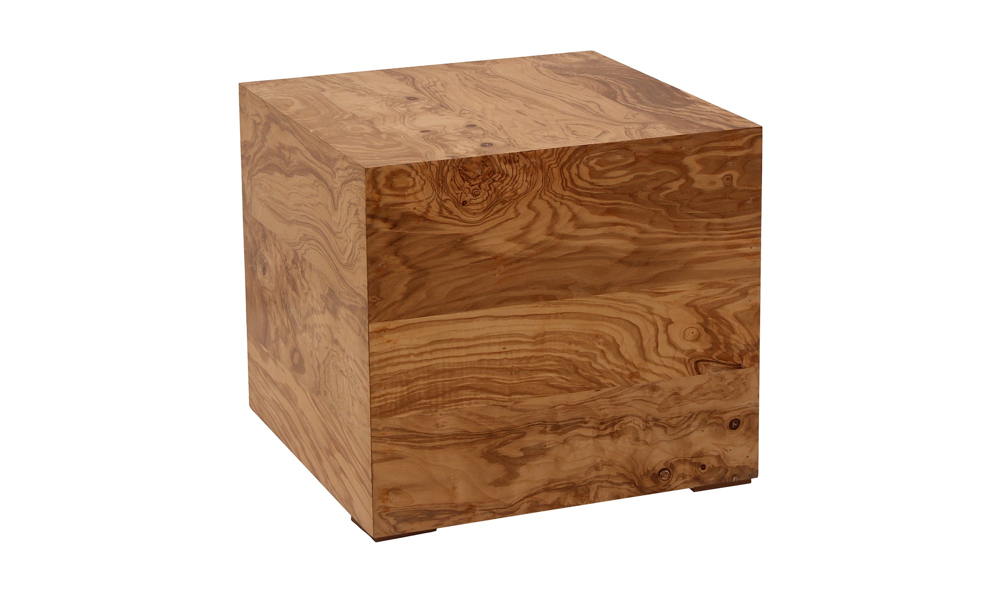 Nash Side Table - Honey Brown Burl