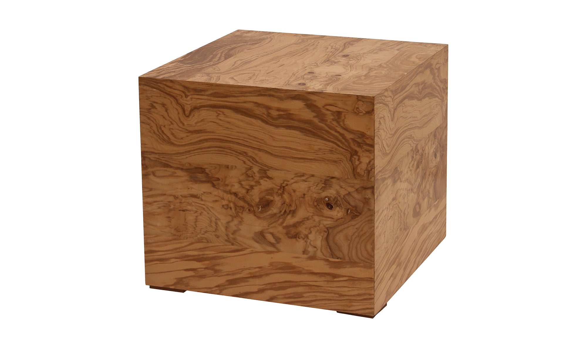 Nash Side Table - Honey Brown Burl