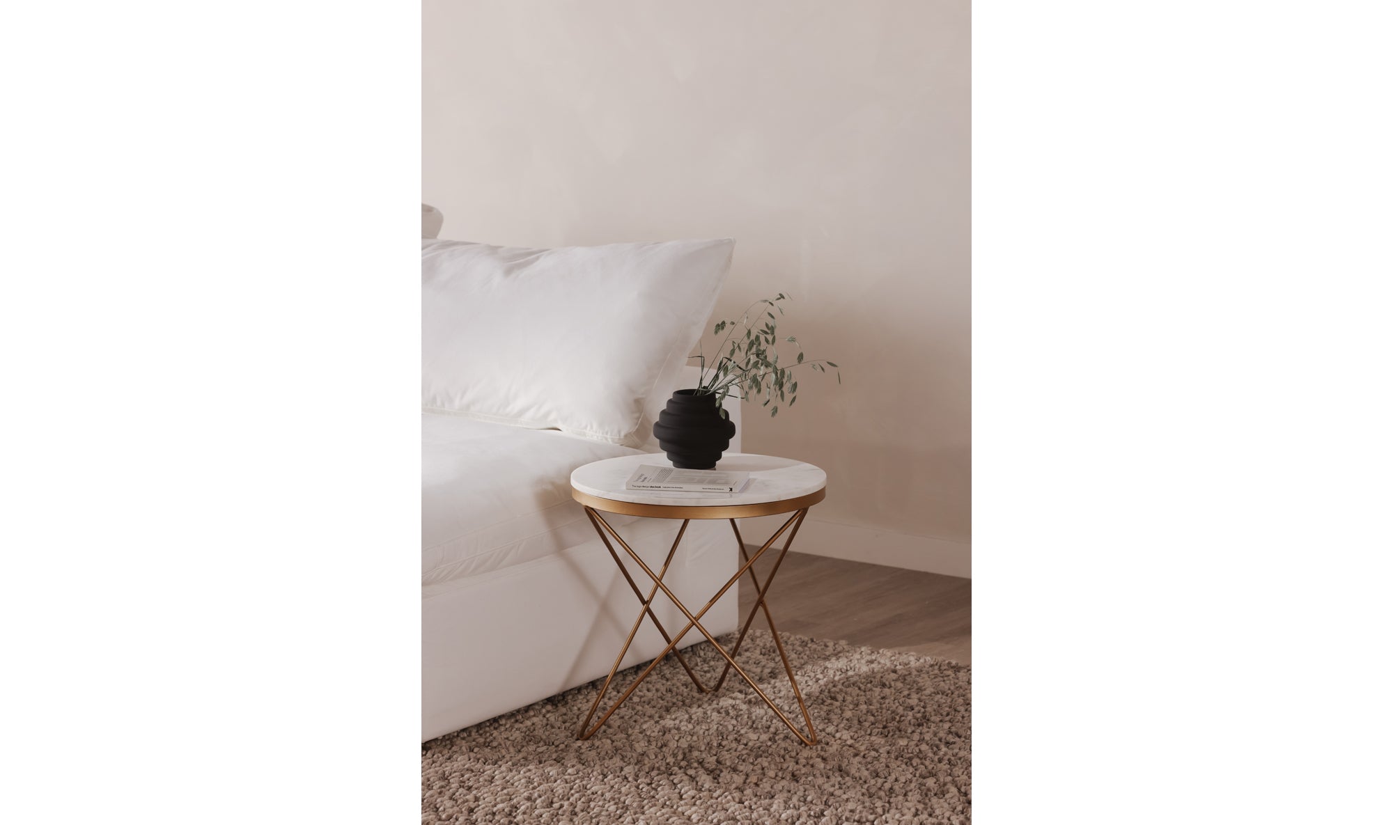 Haley Side Table - White