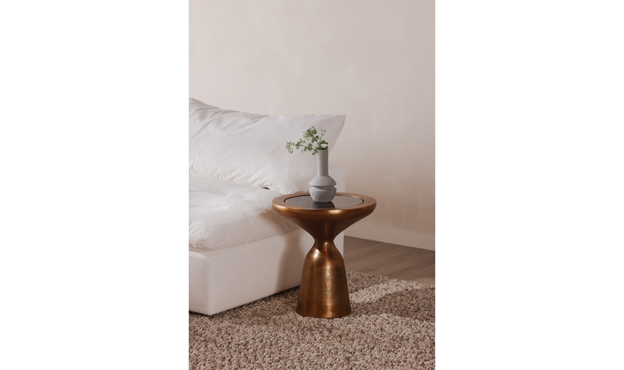 Oracle Accent Table Large - Antique Brass