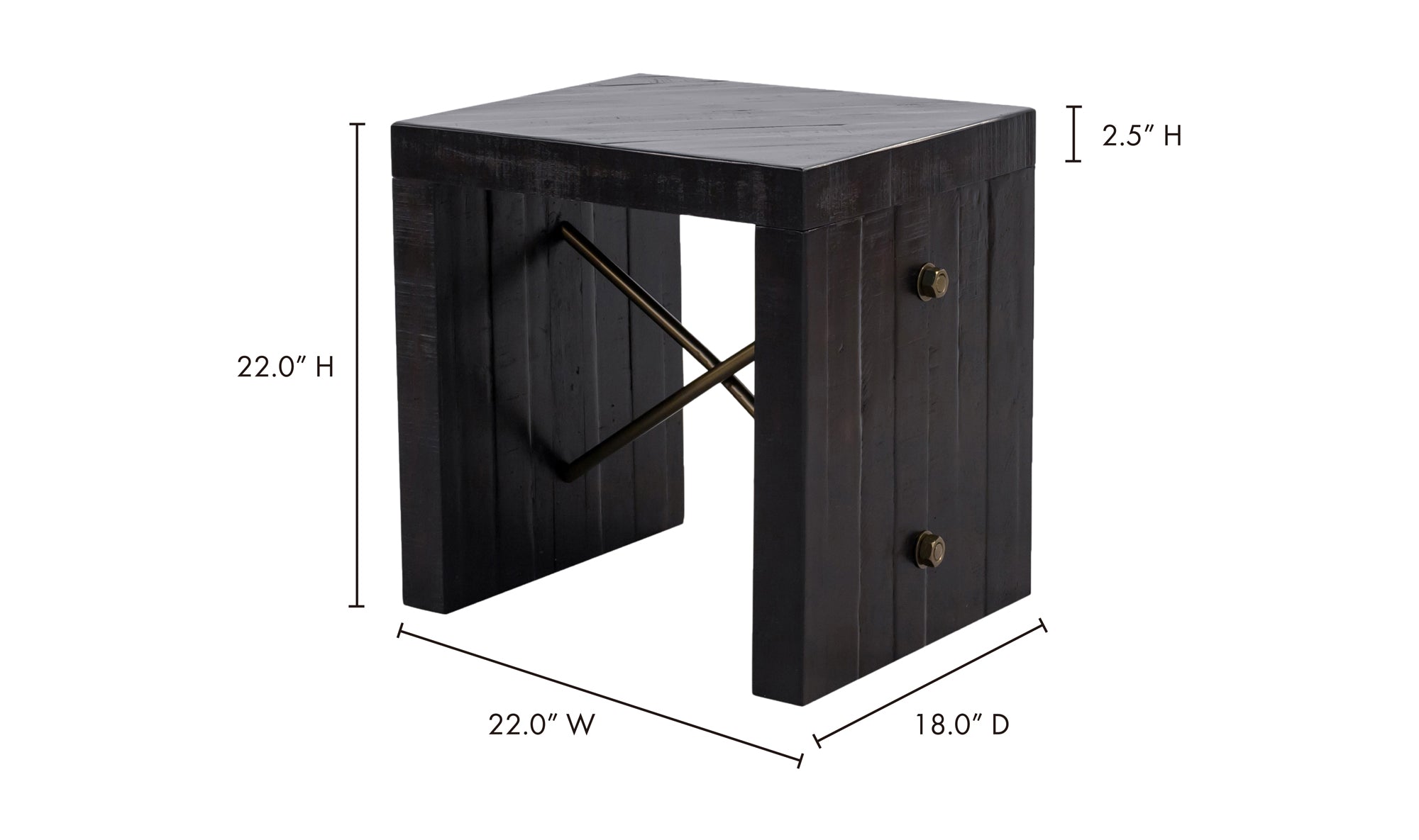 Sicily Side Table - Black