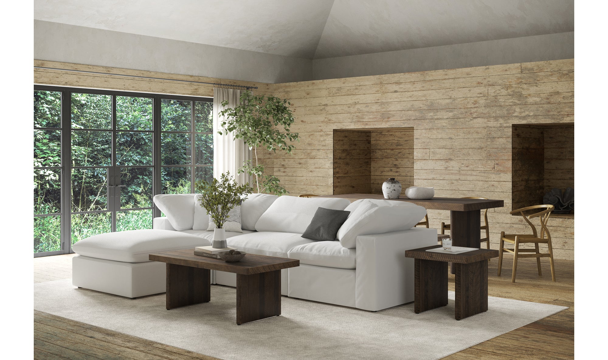 Terra Condo Lounge Modular Sectional - Cream White