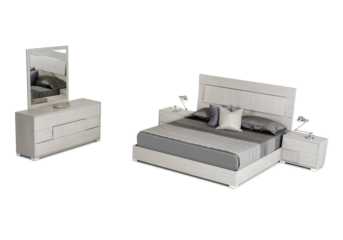 Modern Grey Queen Bedroom Set