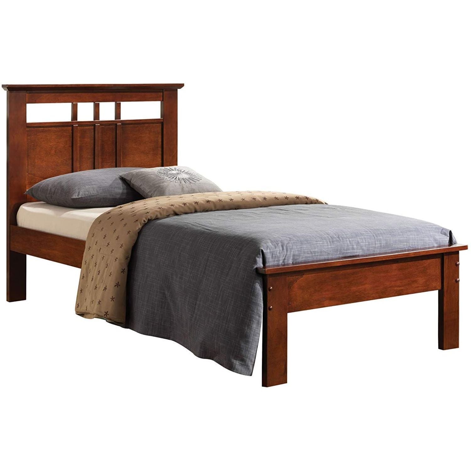 79" X 47" X 41" Twin Cappuccino Bed Default Title