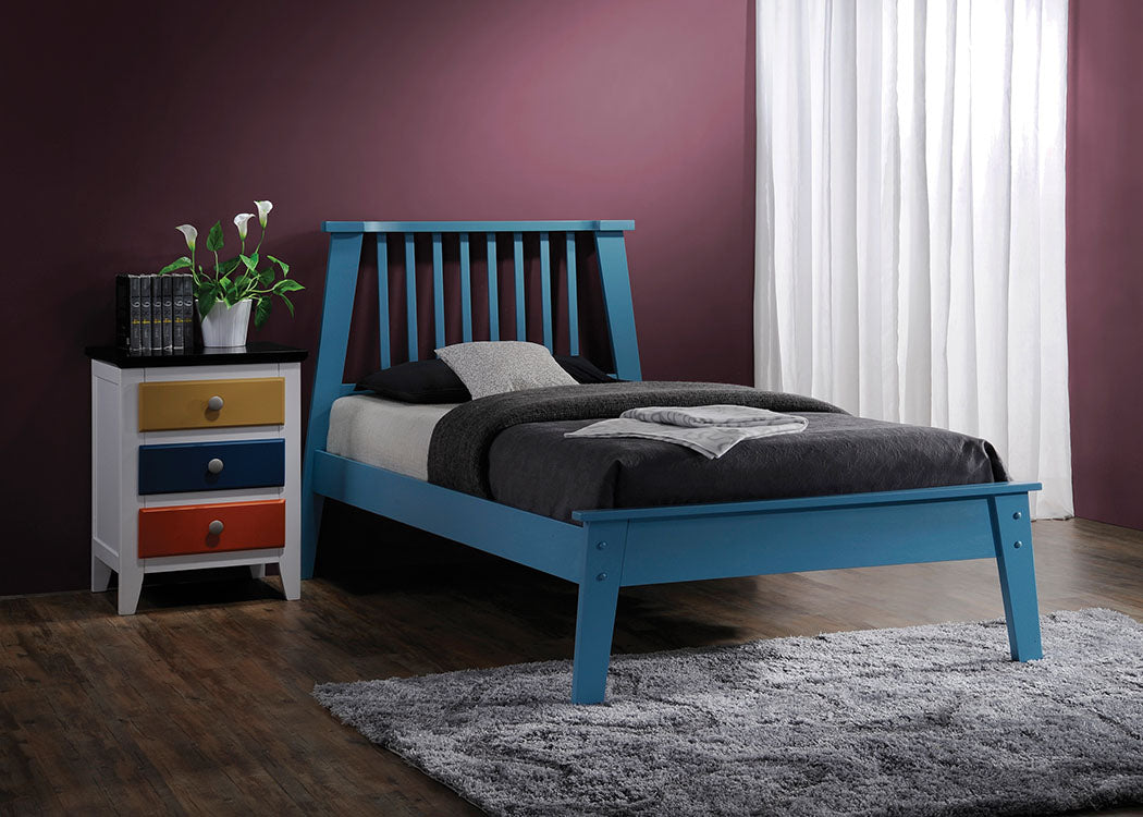 Marlton Twin Bed, Blue