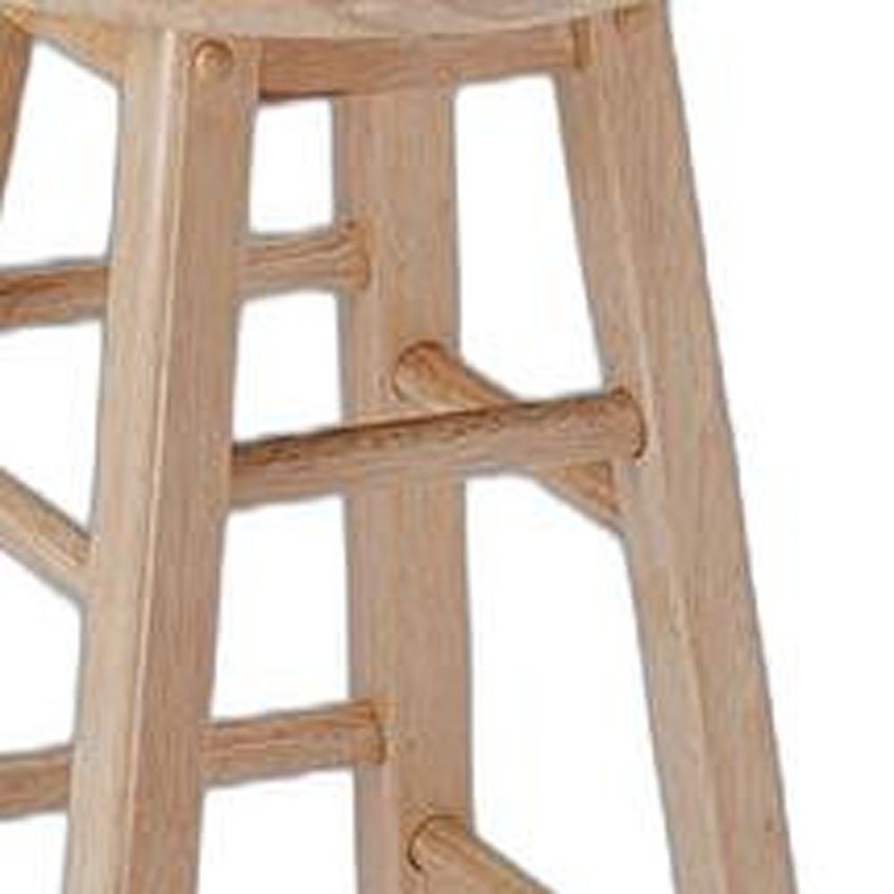 2pc Natural Counter Height Stool