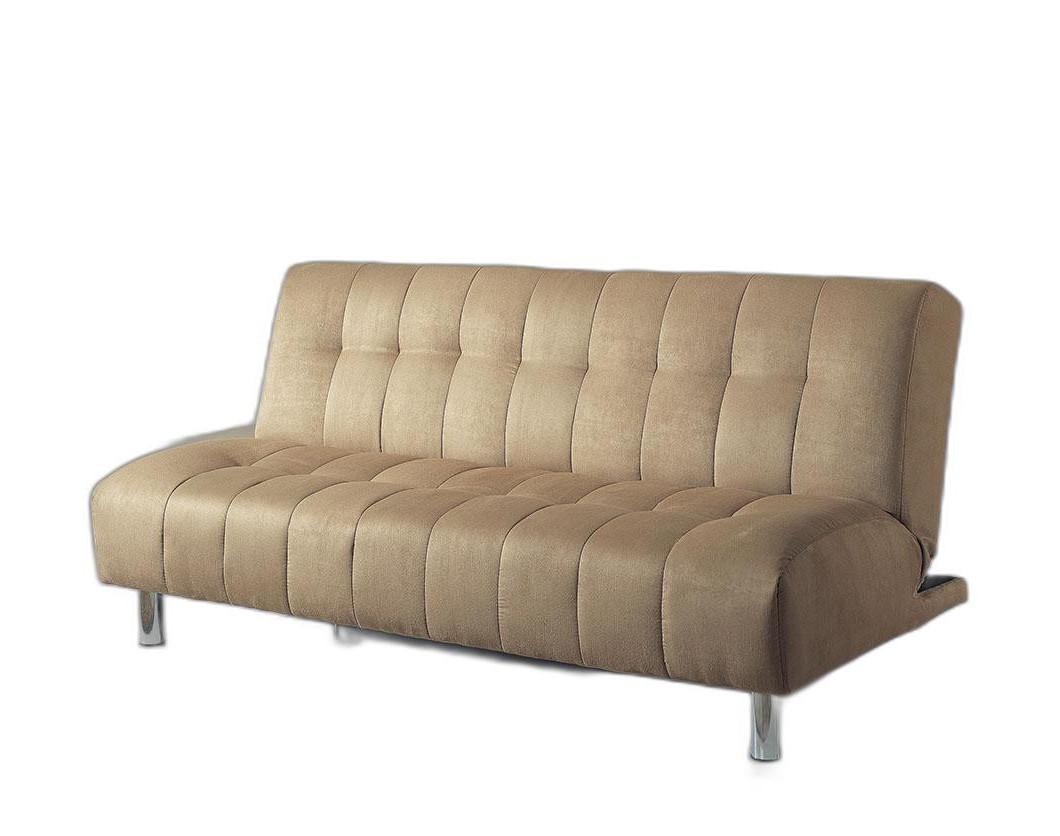 Sylvia Adjustable Sofa, Beige Microfiber