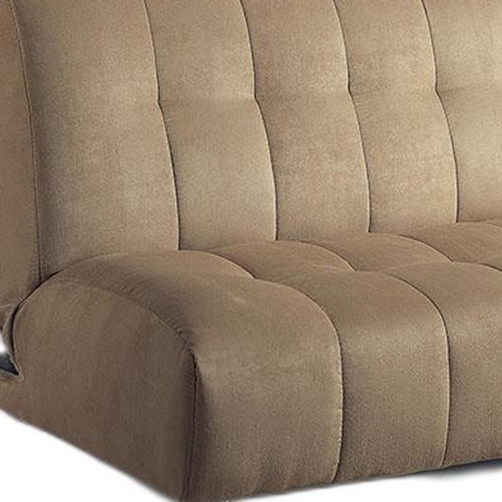 Sylvia Adjustable Sofa, Beige Microfiber