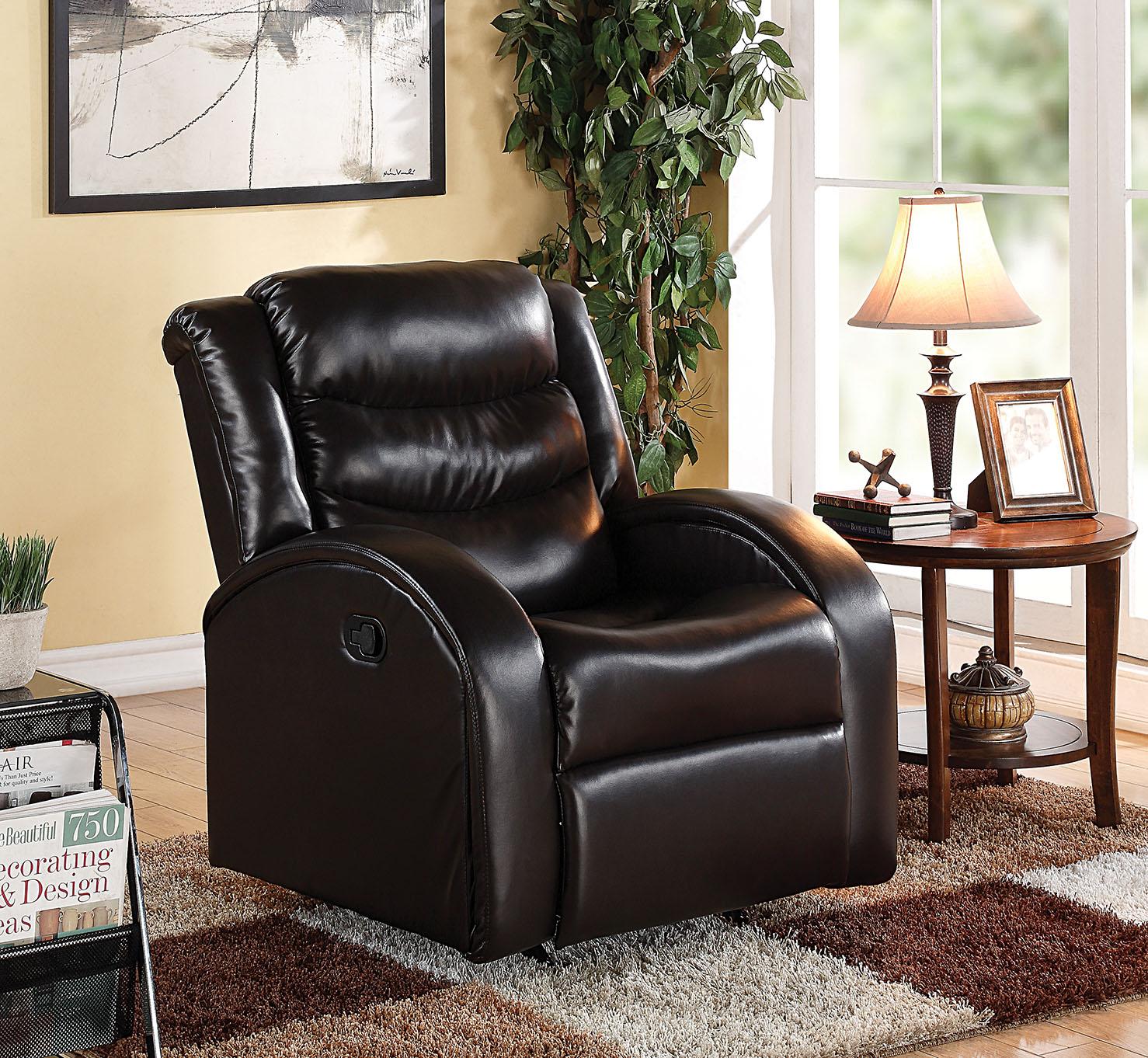 Recliner (Motion), Espresso Bonded Leather Match - Bonded Leather Match, Woo Espresso Bonded Leather Match