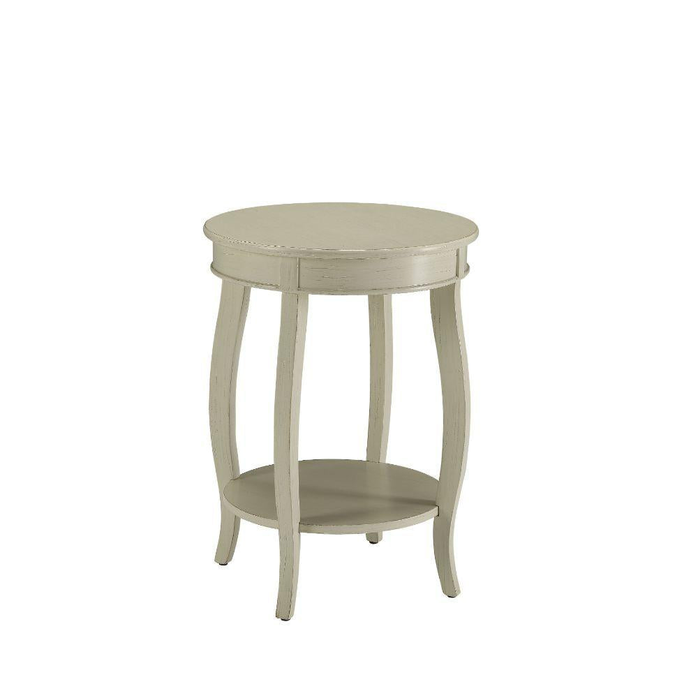 Antique White Wooden Side Table