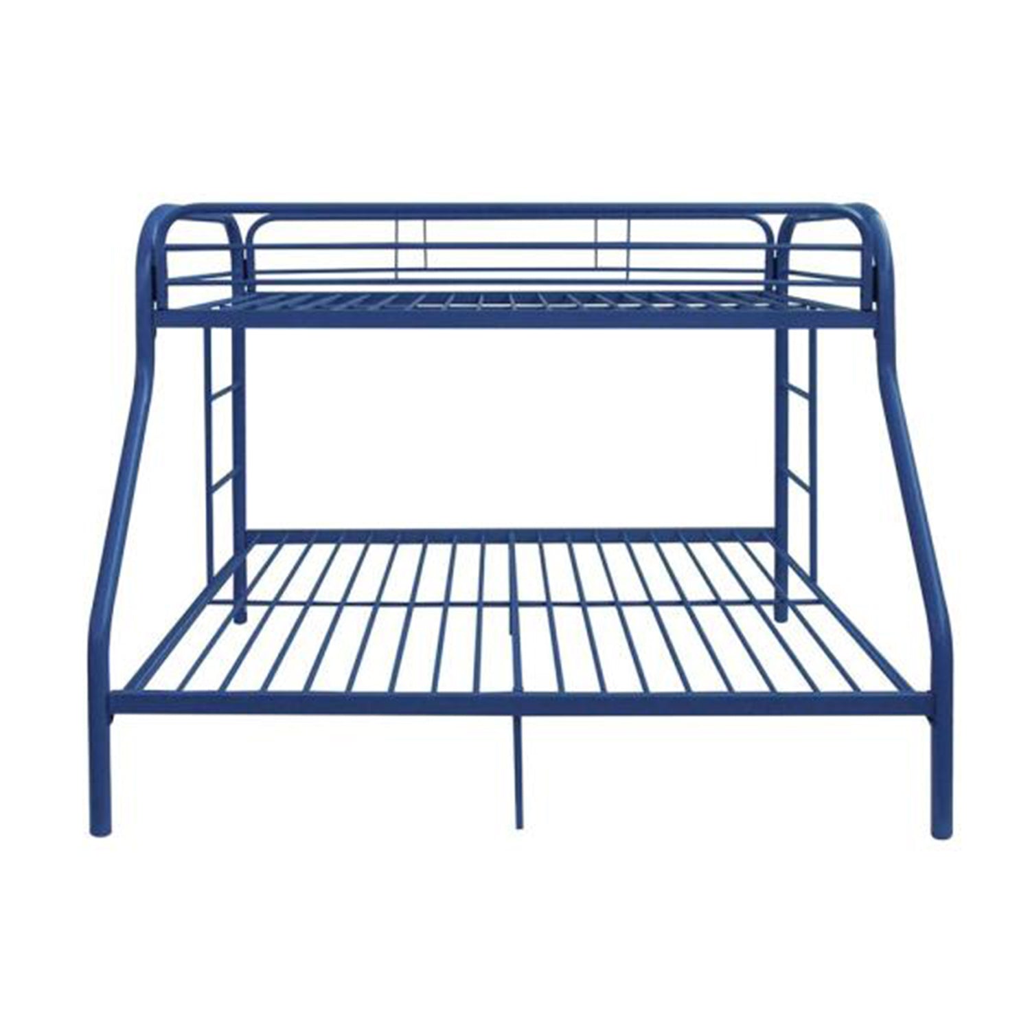 78" X 54" X 60" Twin Over Full Blue Metal Tube Bunk Bed Default Title