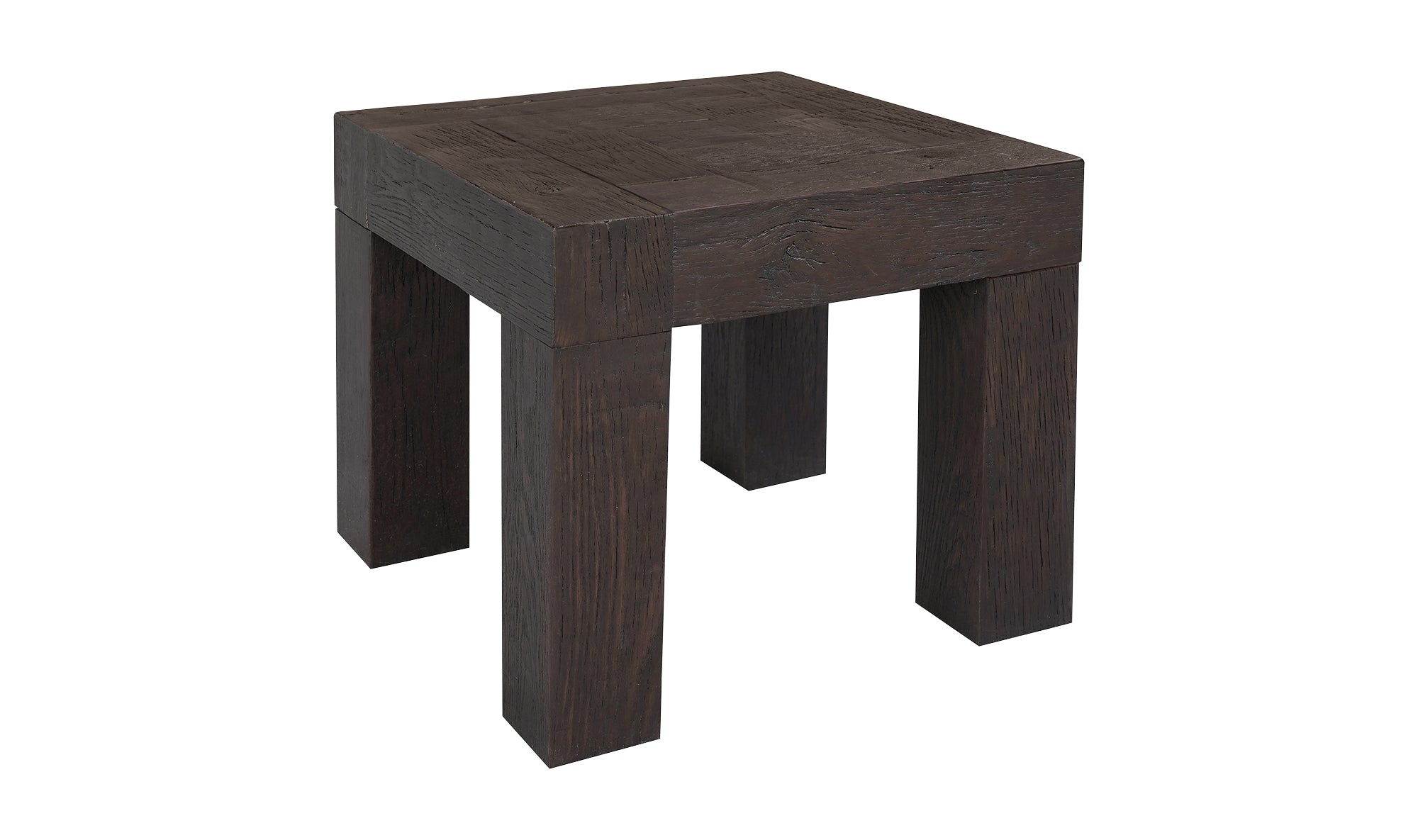 Evander Side Table - Rustic Brown