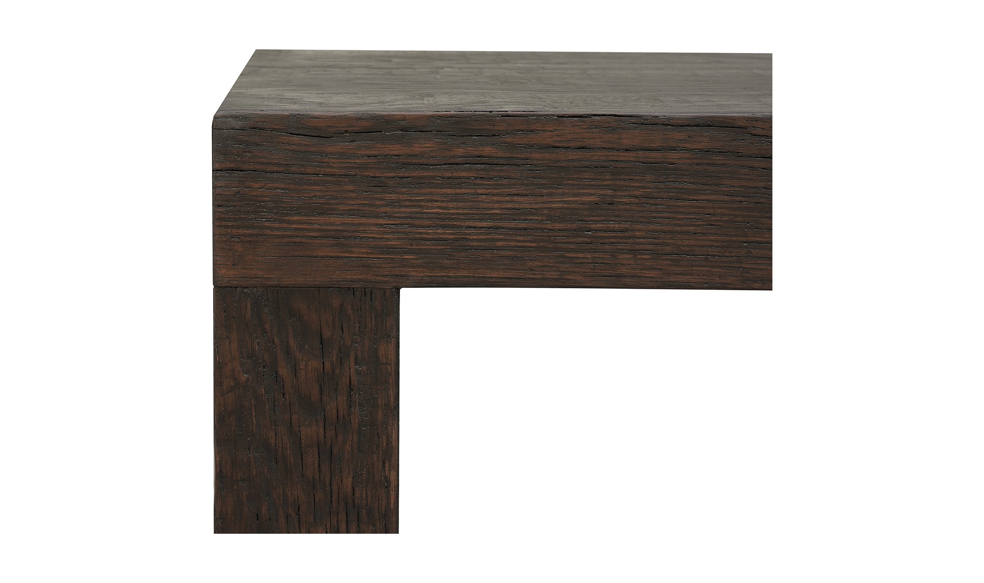 Evander Console Table - Rustic Brown