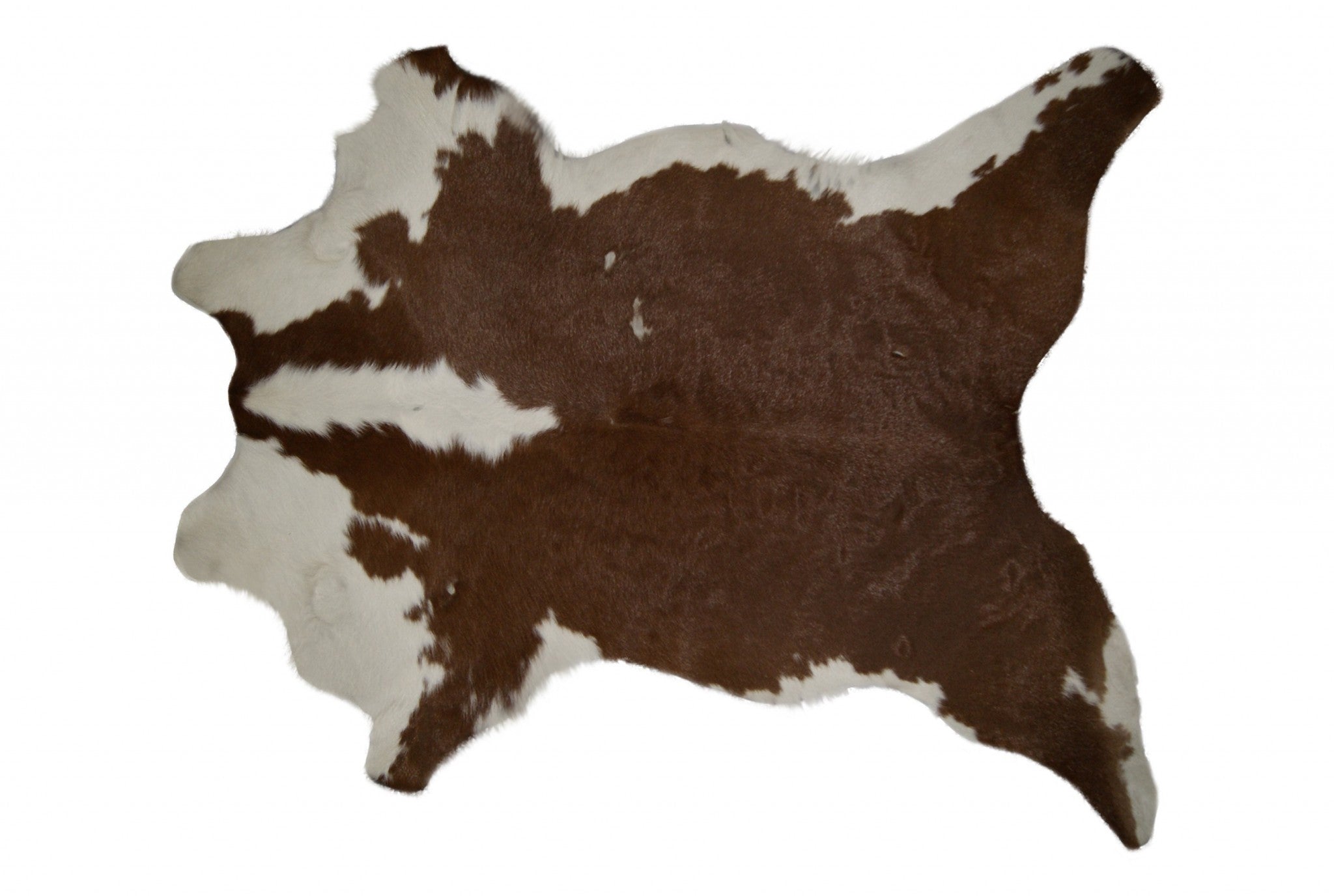 24" x 36" Brown And White Calfskin - Area Rug Default Title