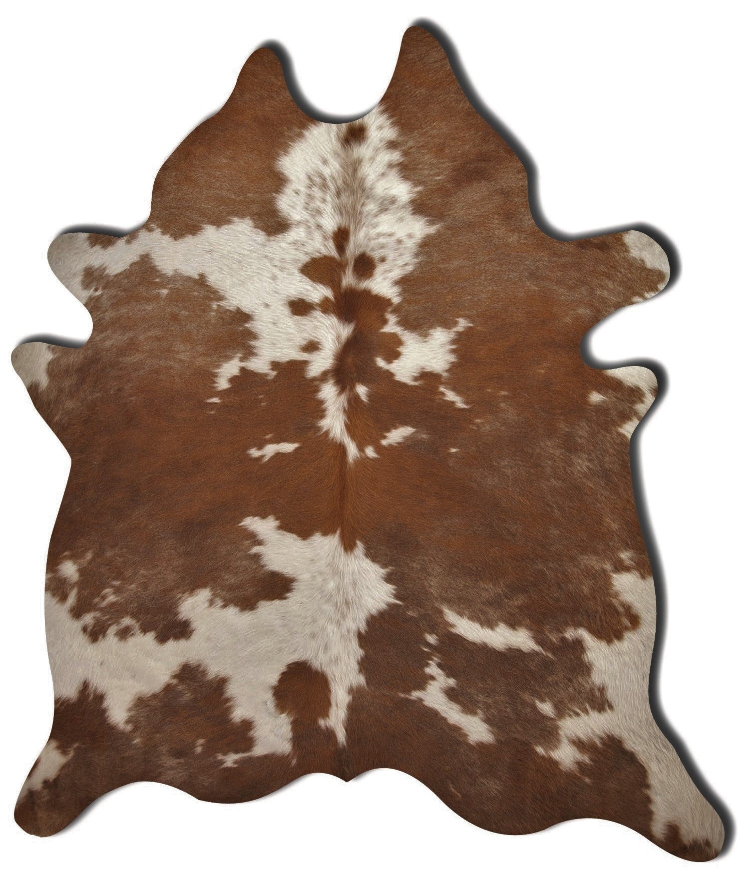 72" x 84" Brown and White Cowhide - Rug Default Title