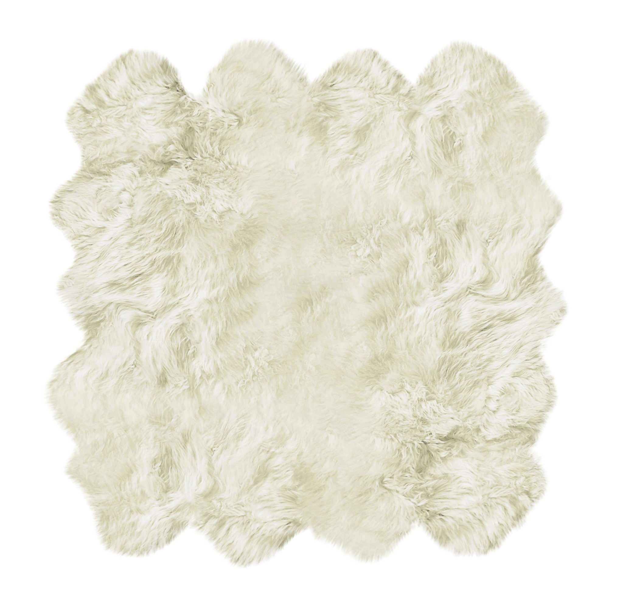6' x 8' Natural New Zealand Sheepskin Area Rug Default Title