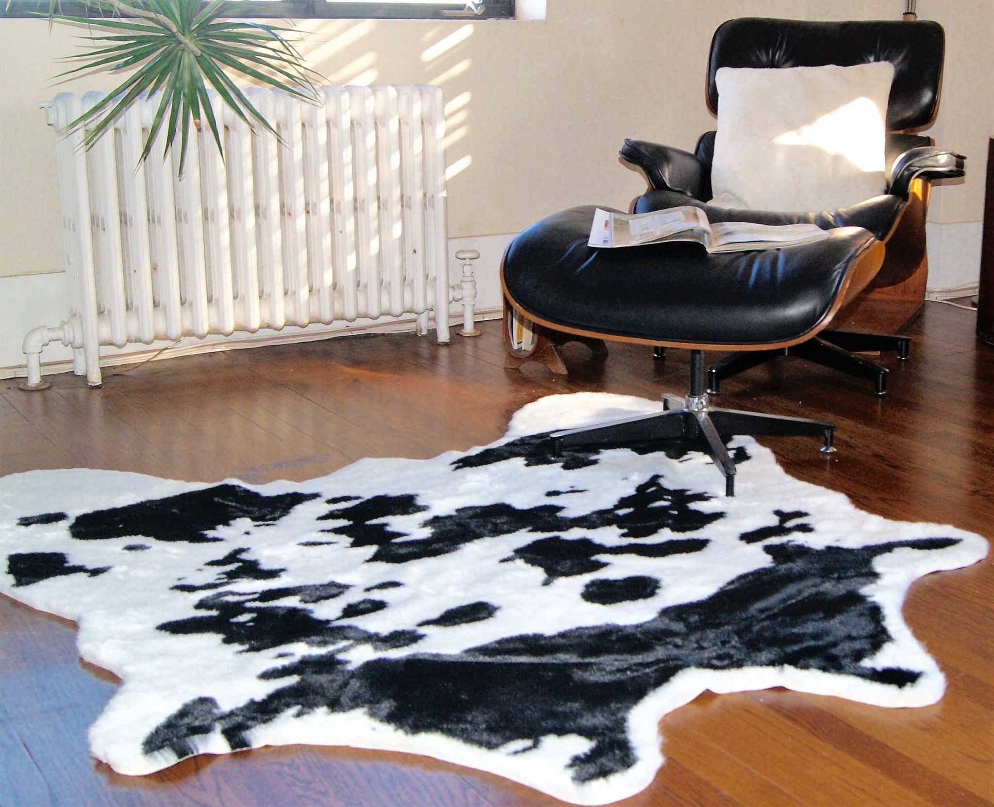 Black And White Animal Print Area Rug