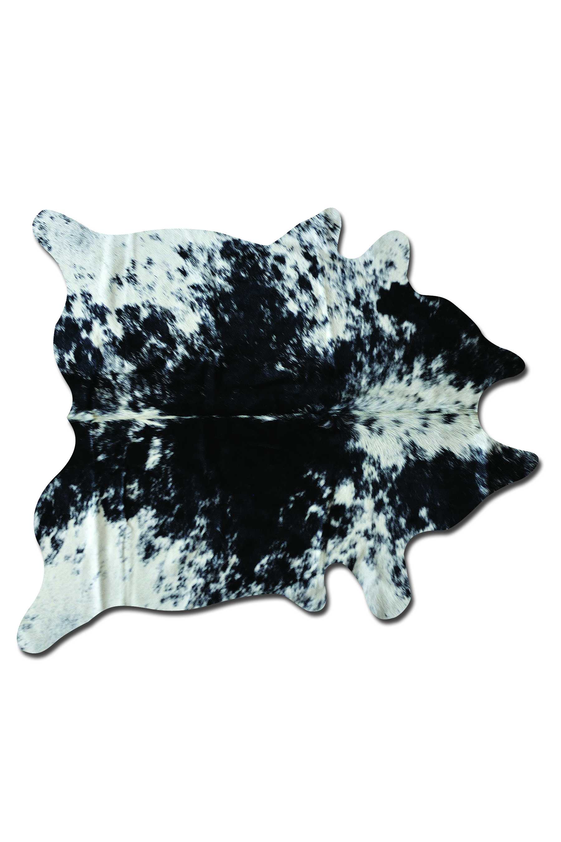 72" x 84" Salt & Pepper Black White Cowhide - Rug Default Title