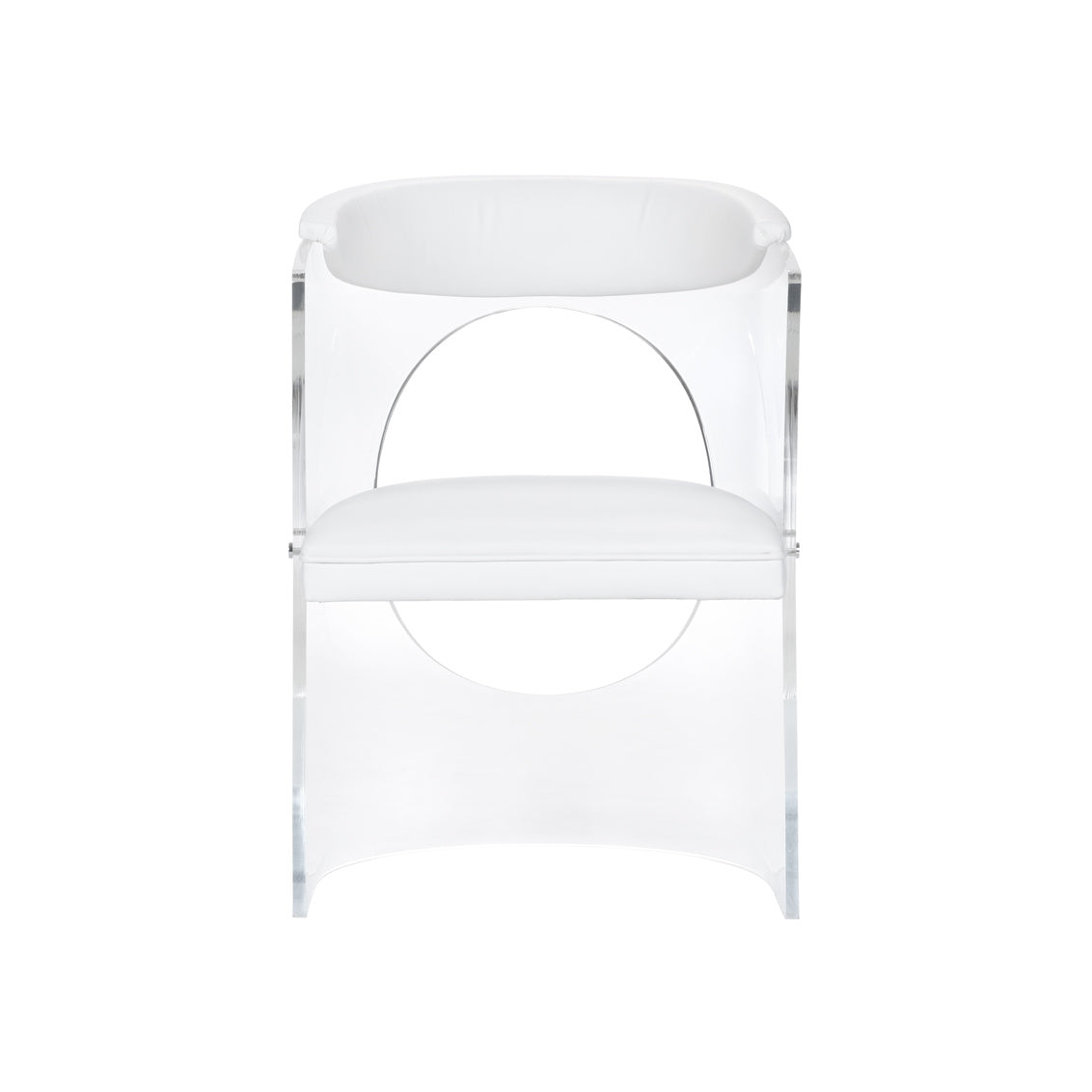 Baran Barrel Back Chair - White