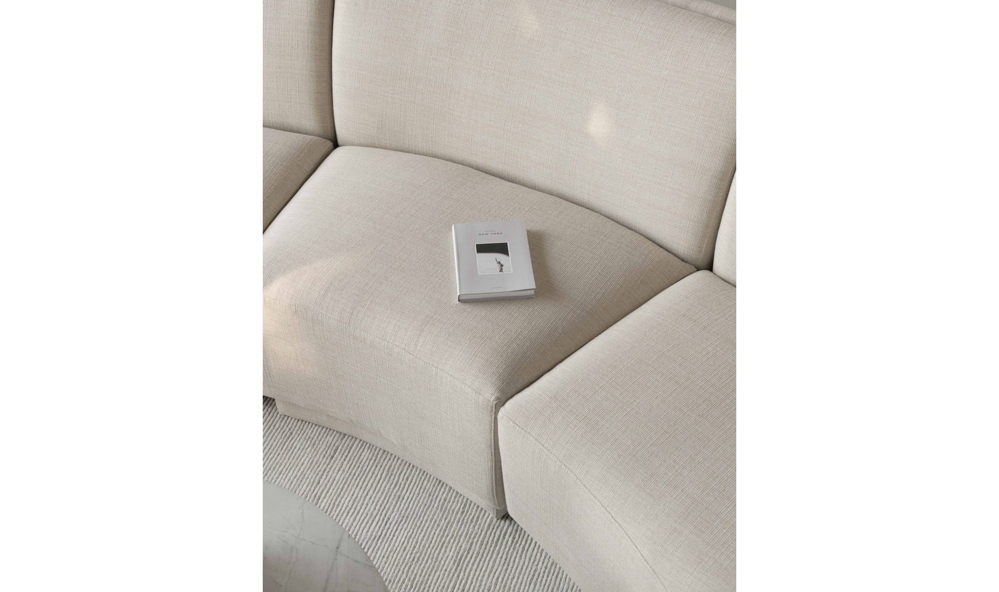 Yoon 2 Seat Chaise Right - Sweet Cream