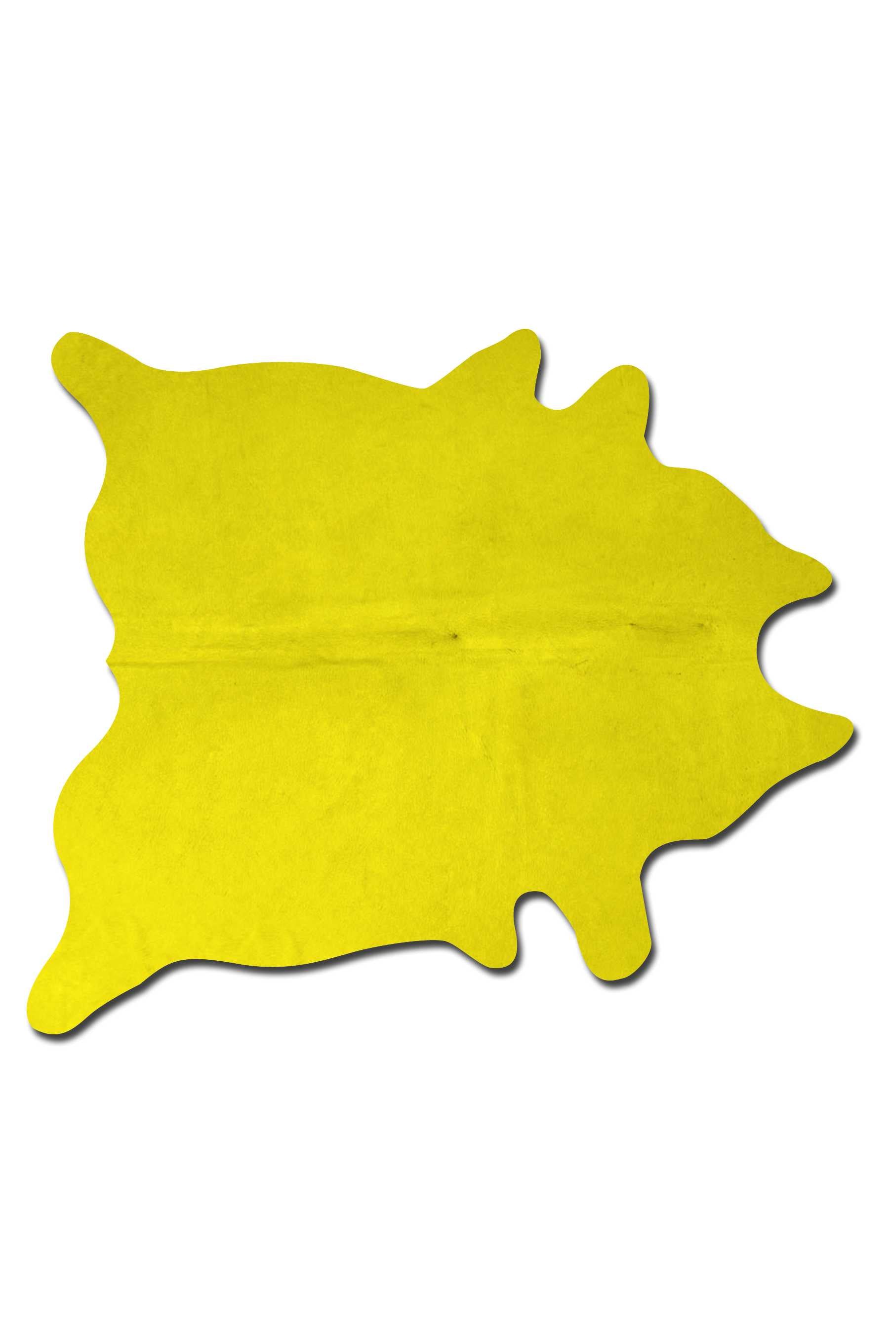 72" x 84" Yellow Cowhide - Rug Default Title