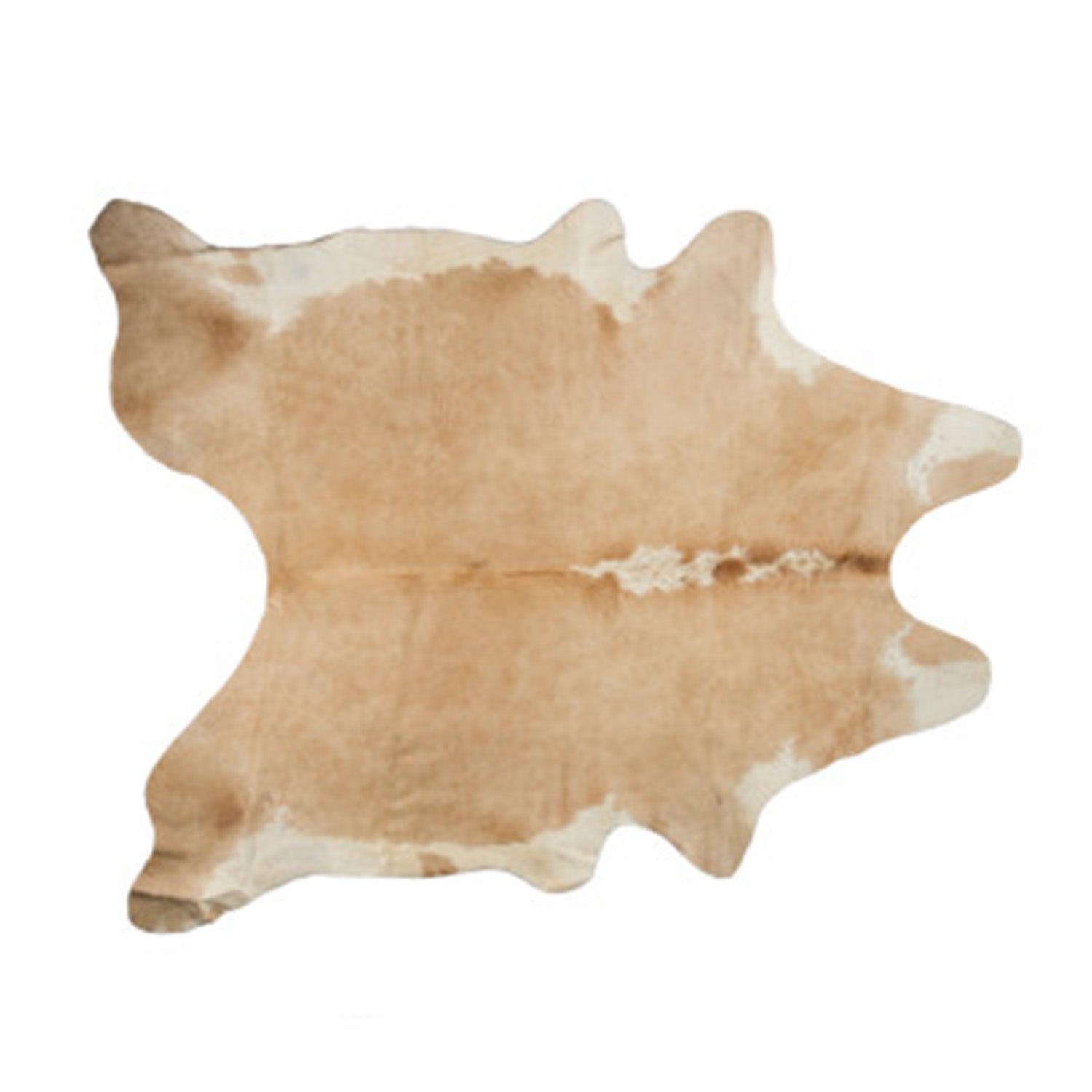 72" x 84" Tan and White Cowhide - Rug Default Title
