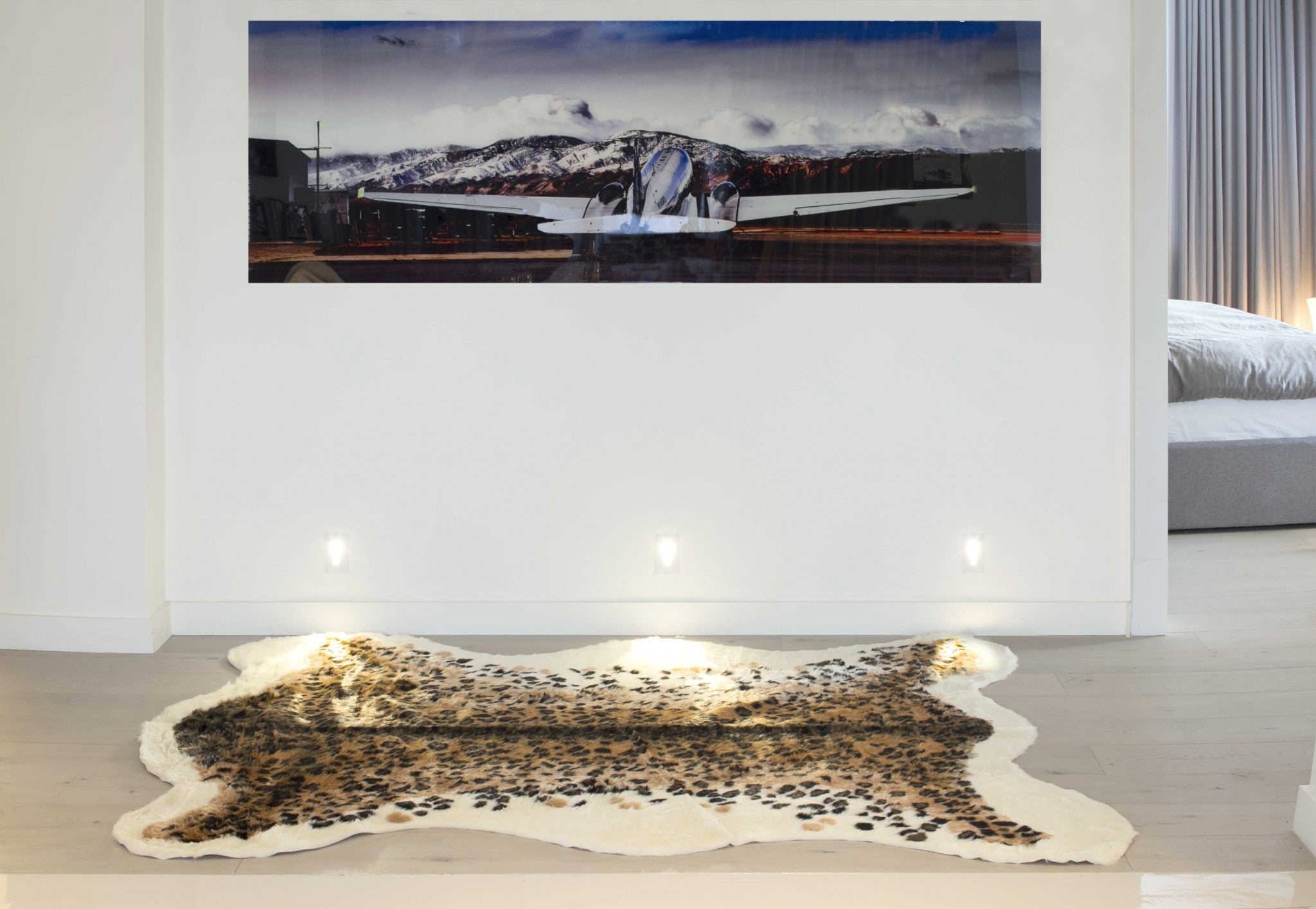 63" x 90" Leopard Faux Hide - Area Rug Default Title