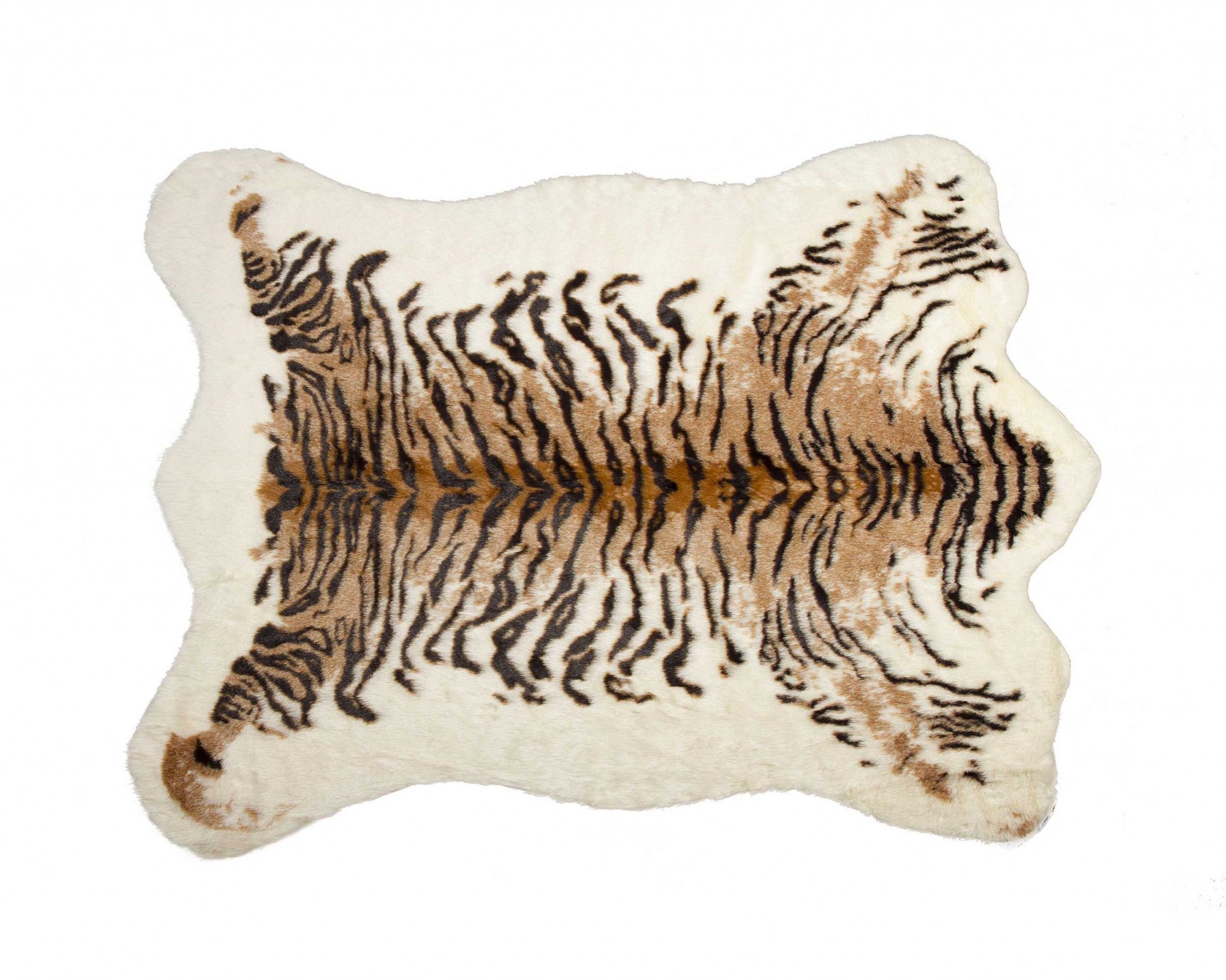 63" x 90" Tiger Faux Hide - Area Rug Default Title