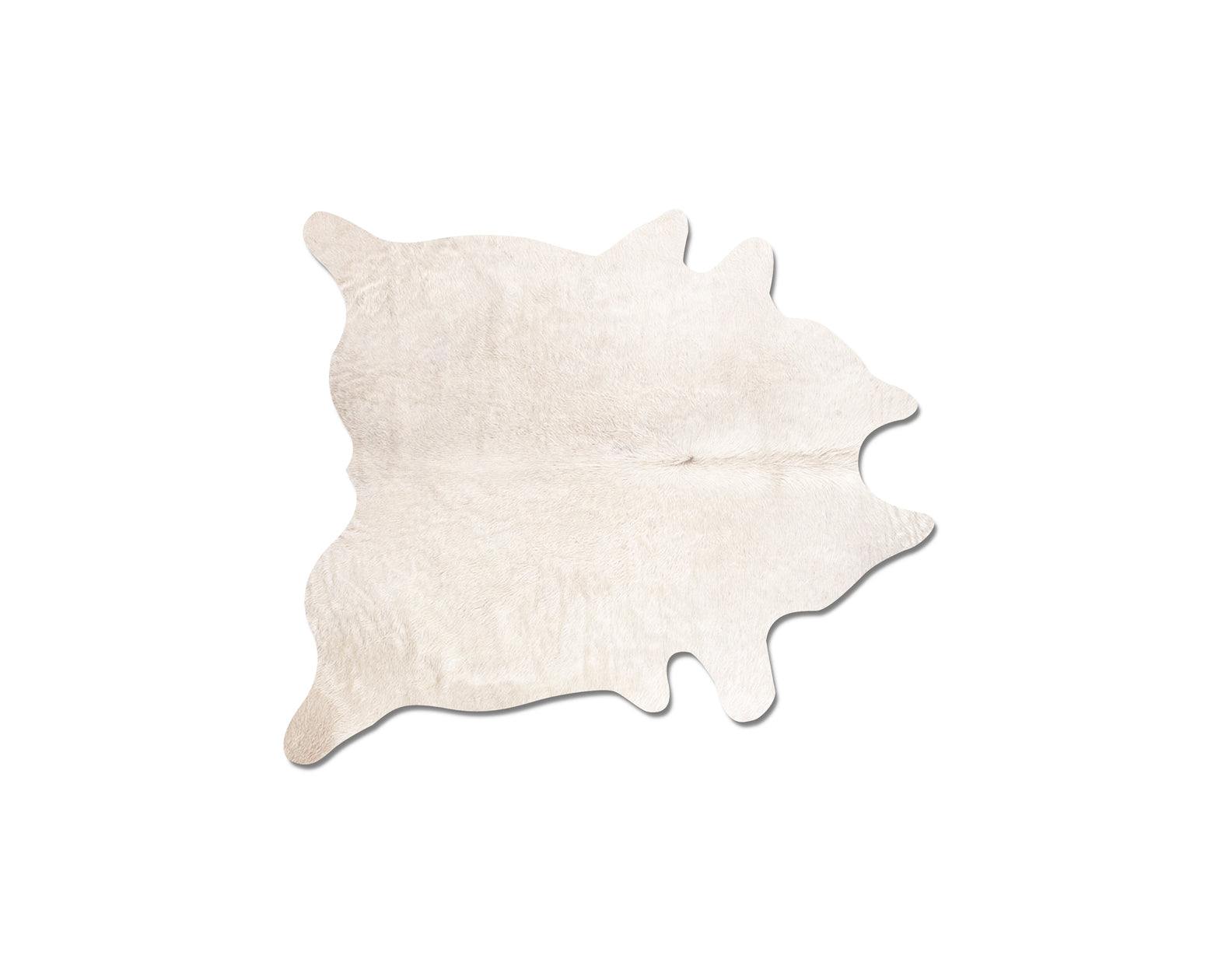 60" x 84" Off White Cowhide  Rug Default Title