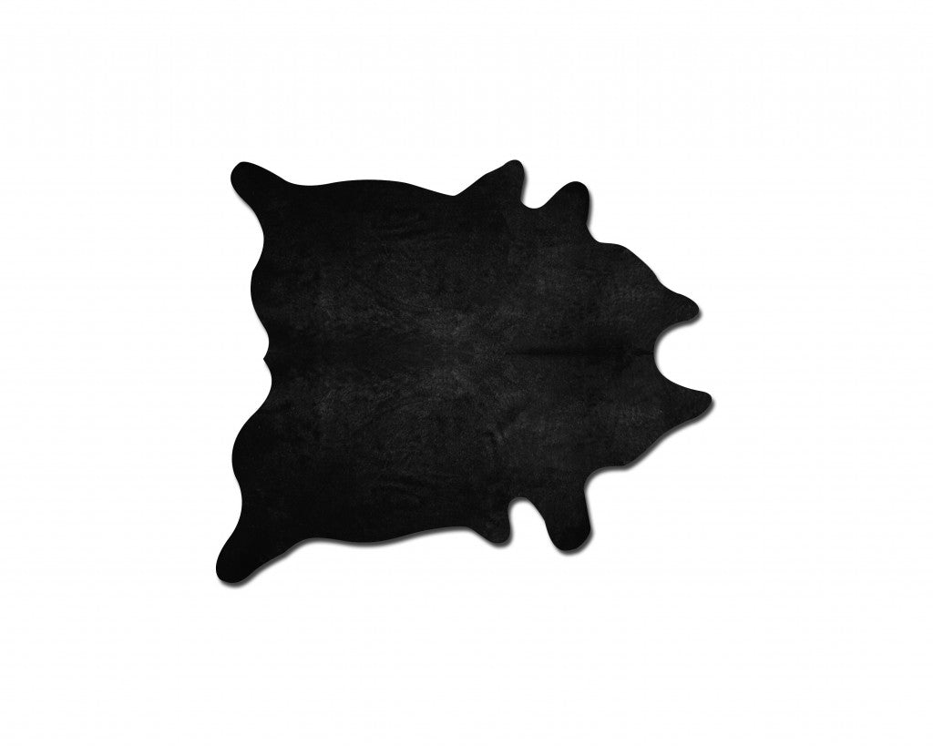 60" x 84" Black Cowhide - Area Rug Default Title