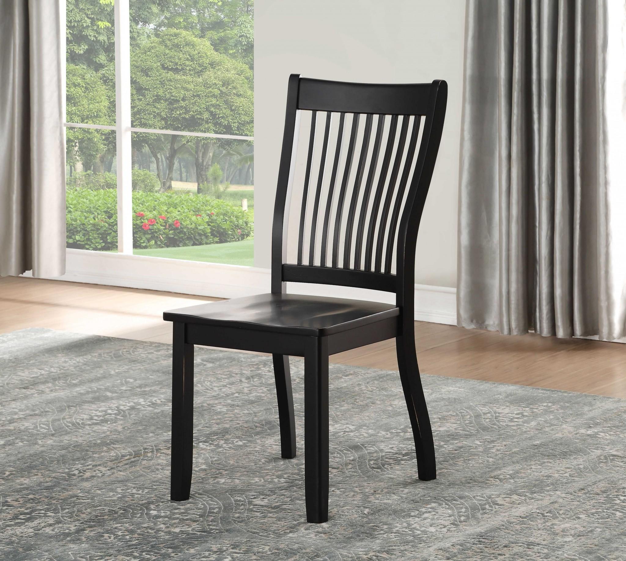 22 x 24 x 39 Black - Side Chair  (Set-2)