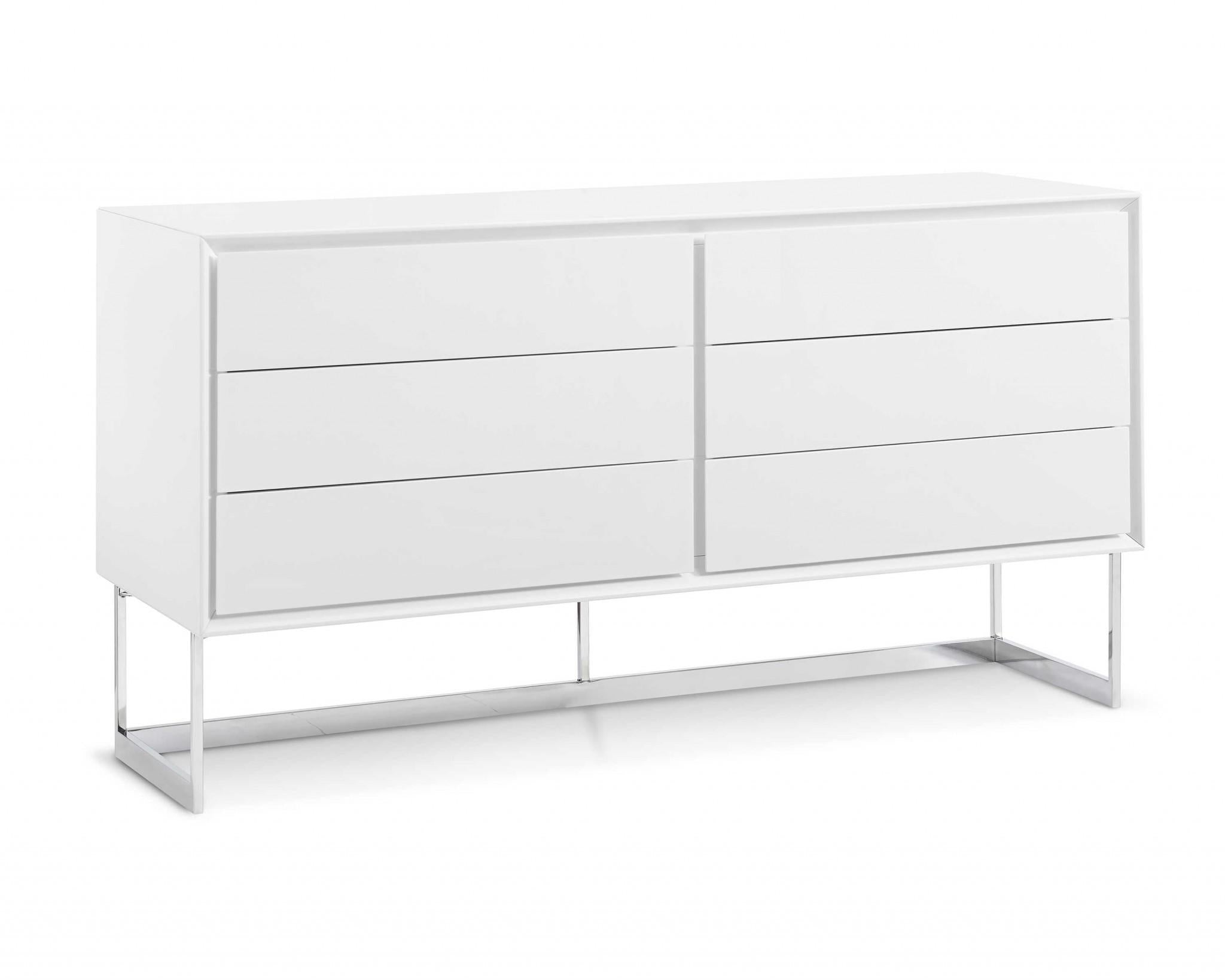 60 X 20 X 32 White Stainless Steel Buffet