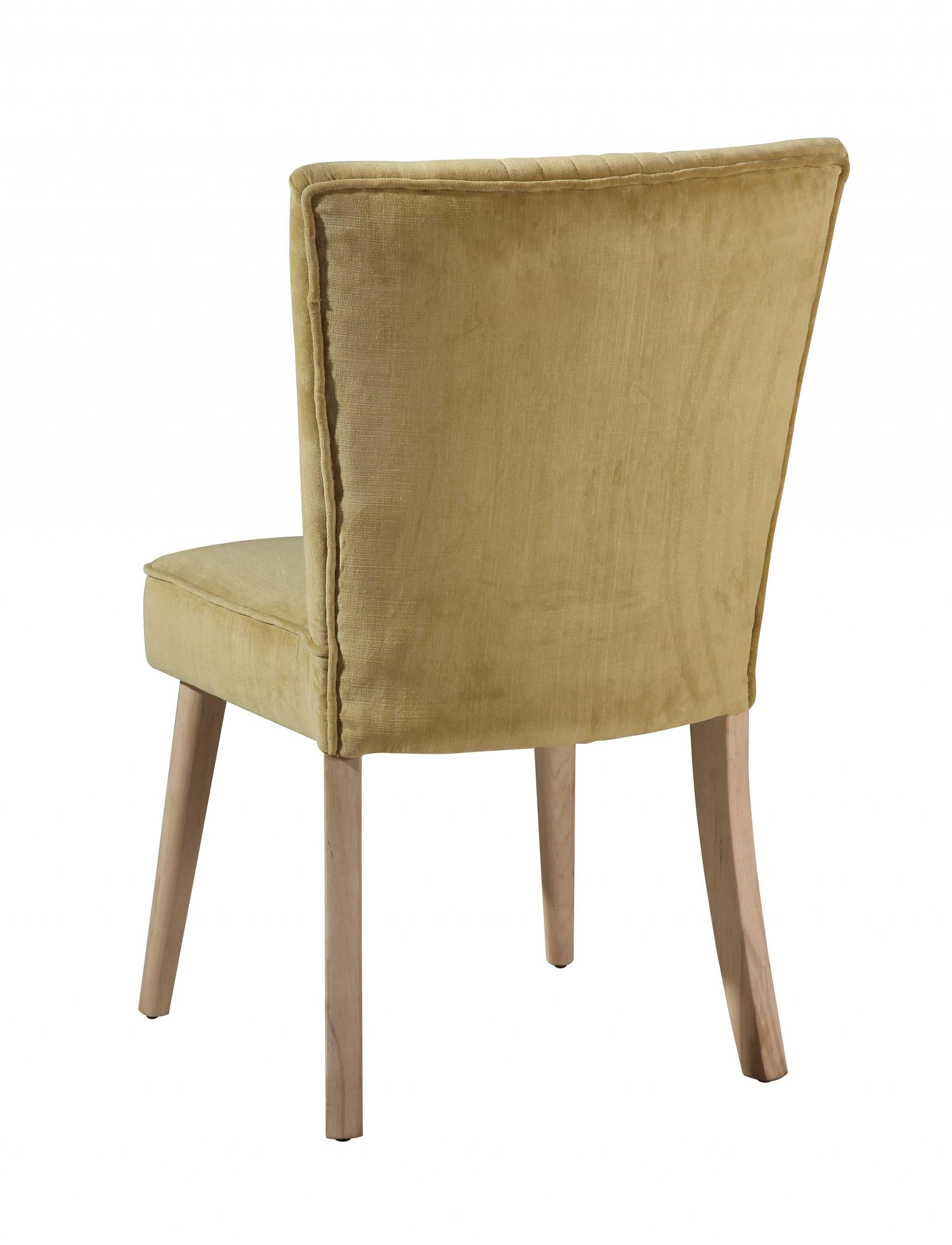 Khaki Microfiber Velvet Dining or Side Chair