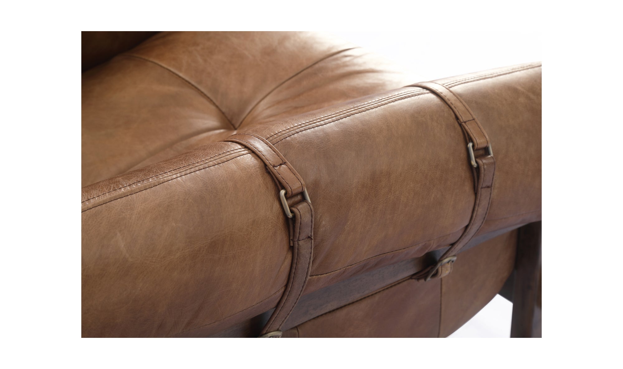 Bellos Accent Chair - Open Road Brown Leather