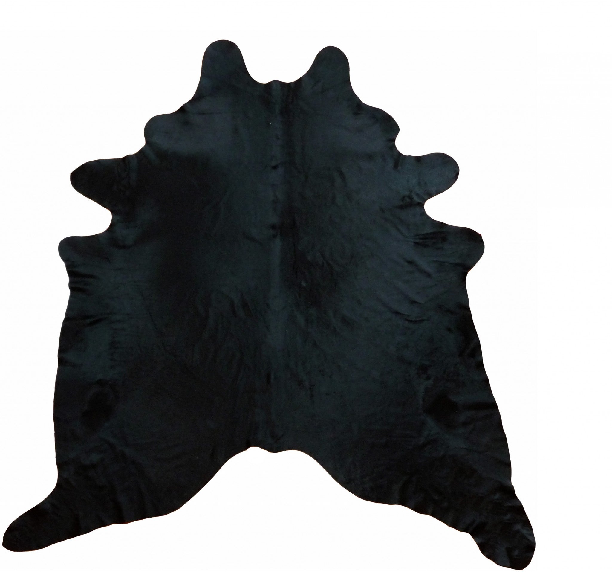 6 Ft Black Dyed Brindled Cowhide Rug Default Title