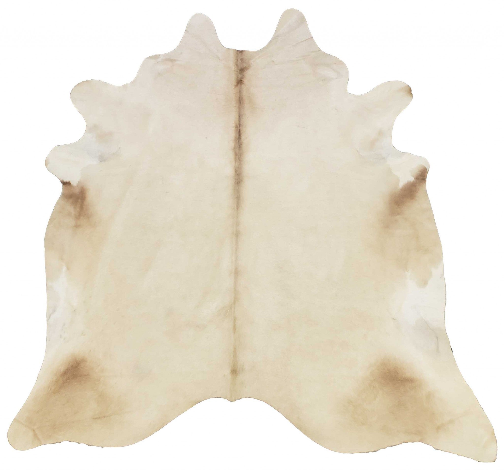 6.5 Ft  Champagne Brindled Cowhide Rug Default Title