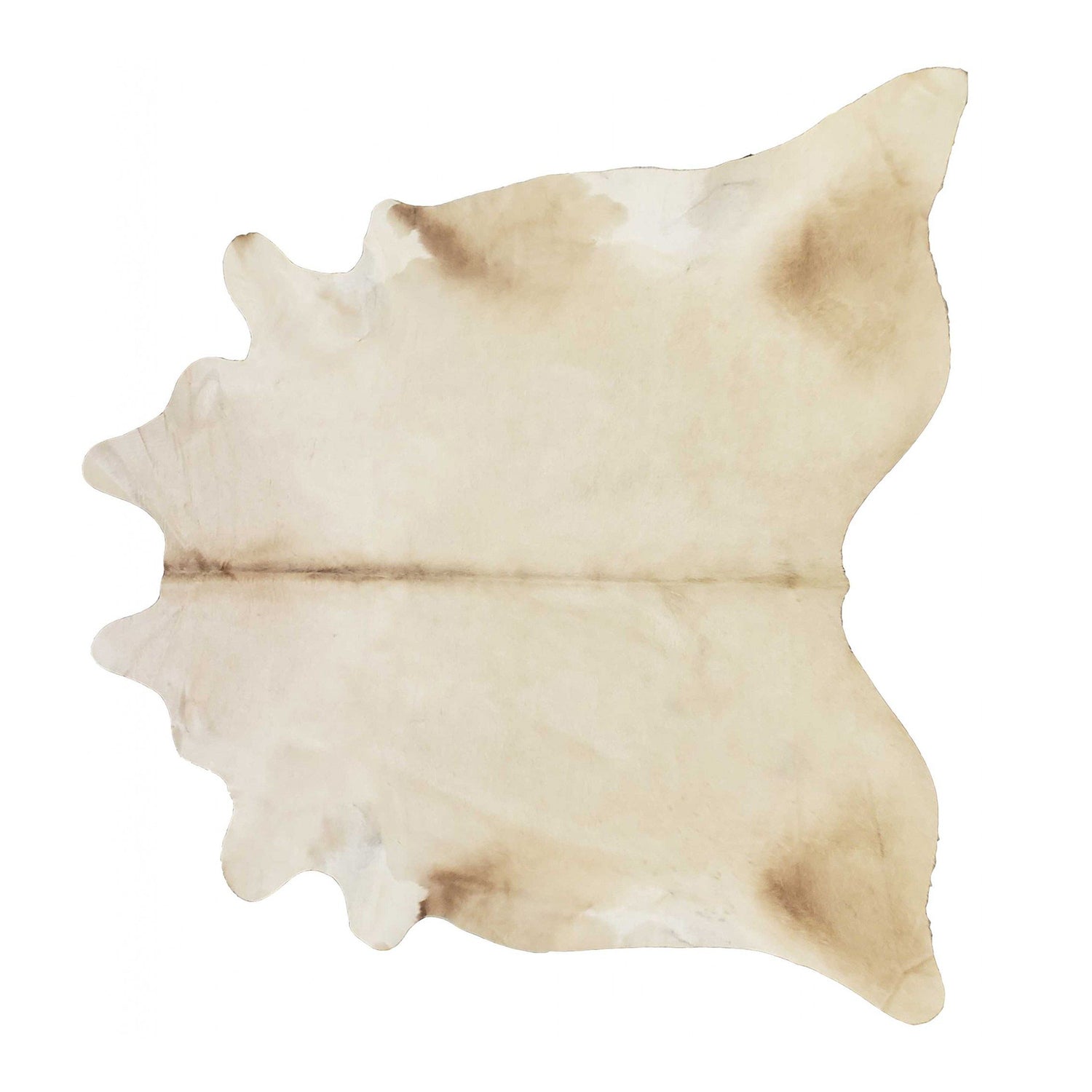 6.5 Ft  Champagne Brindled Cowhide Rug