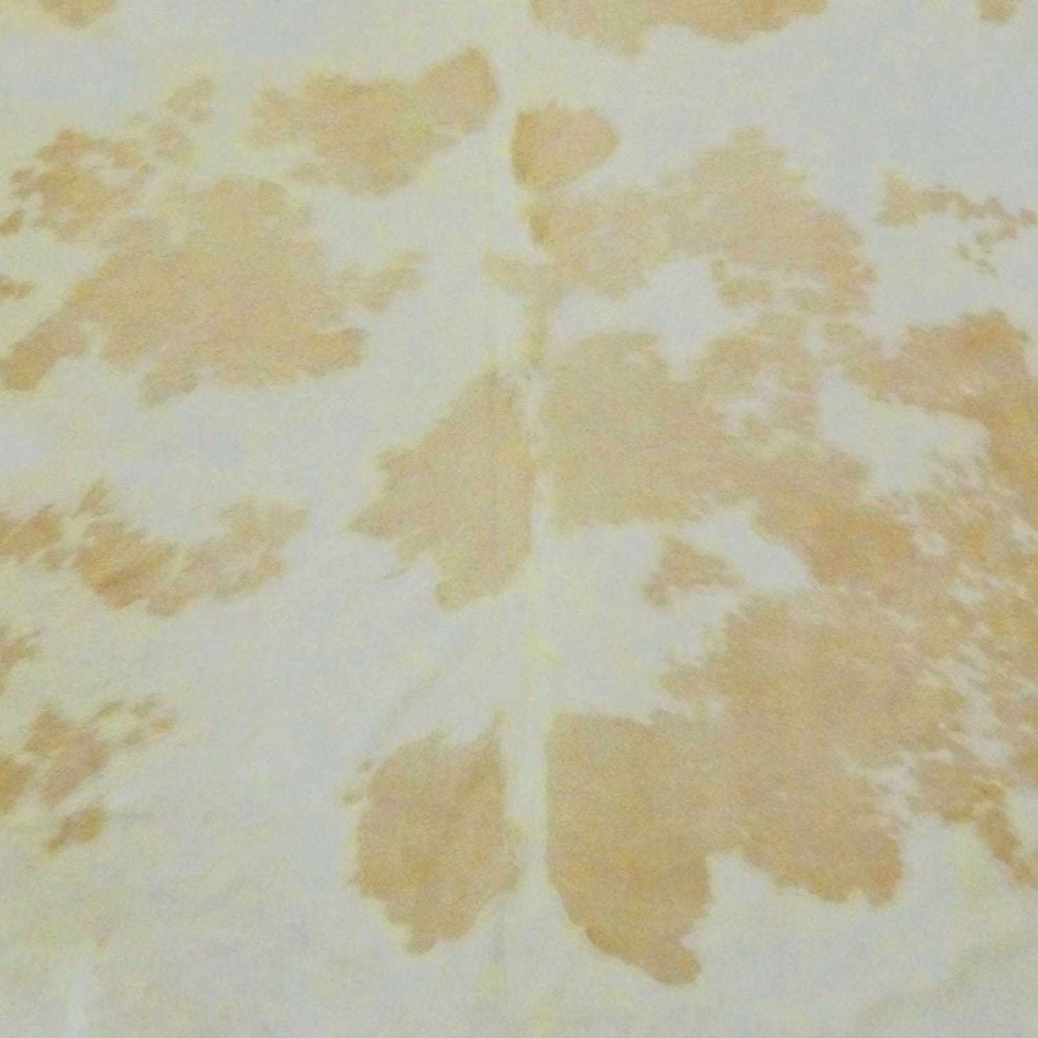 6.5' White and Tan Brazilian Natural Cowhide Area Rug