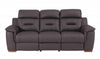90" X 41" X 41" Modern Brown Leather Reclining Sofa