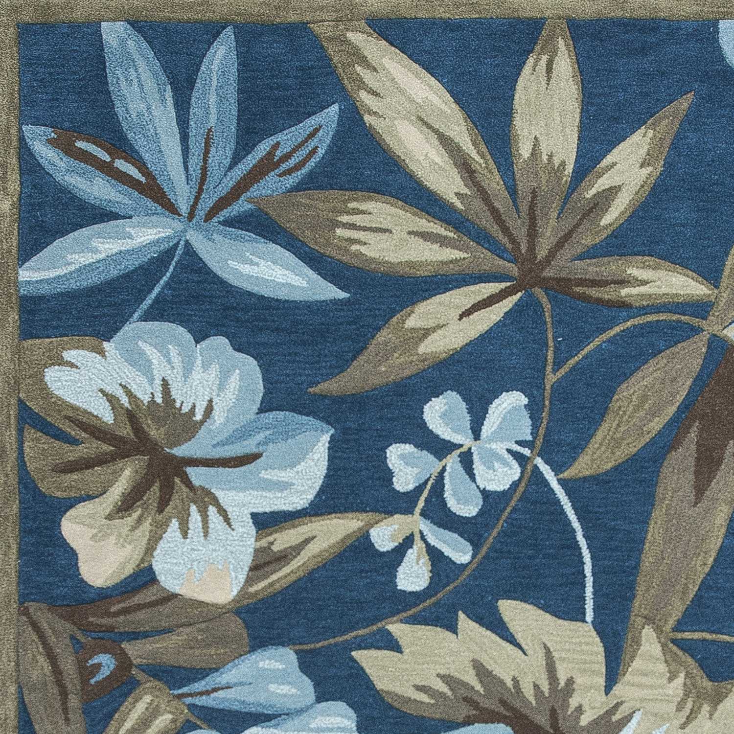 5' x 7' 6 Polyester Ocean Area Rug